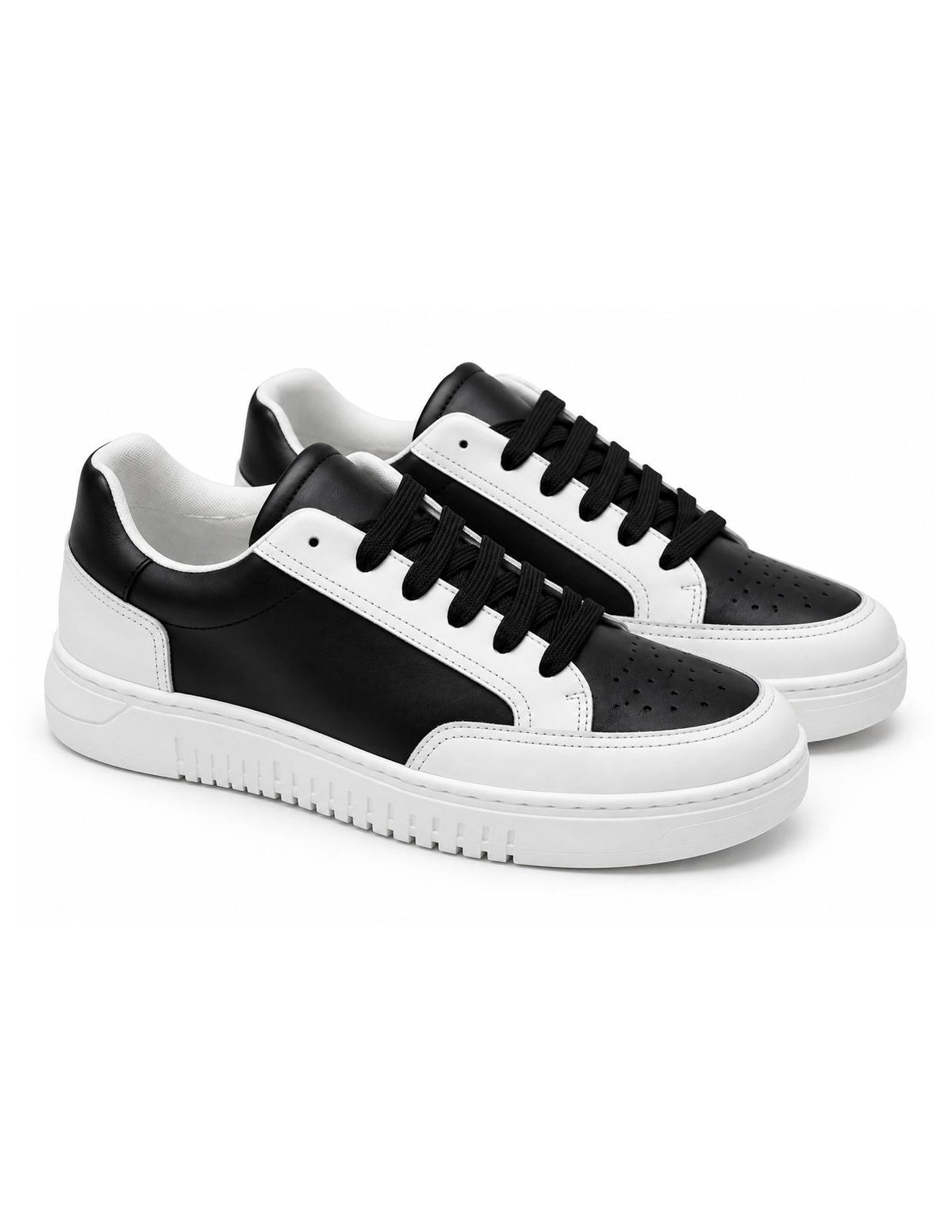 Sneakers in pelle bicolore