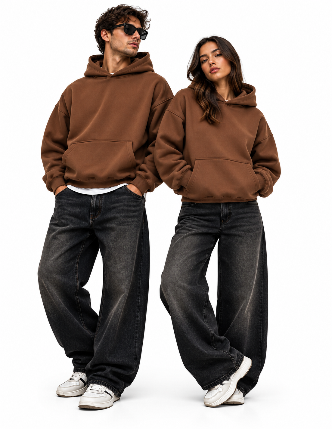 felpa tinta unita UNISEX basic crop fit