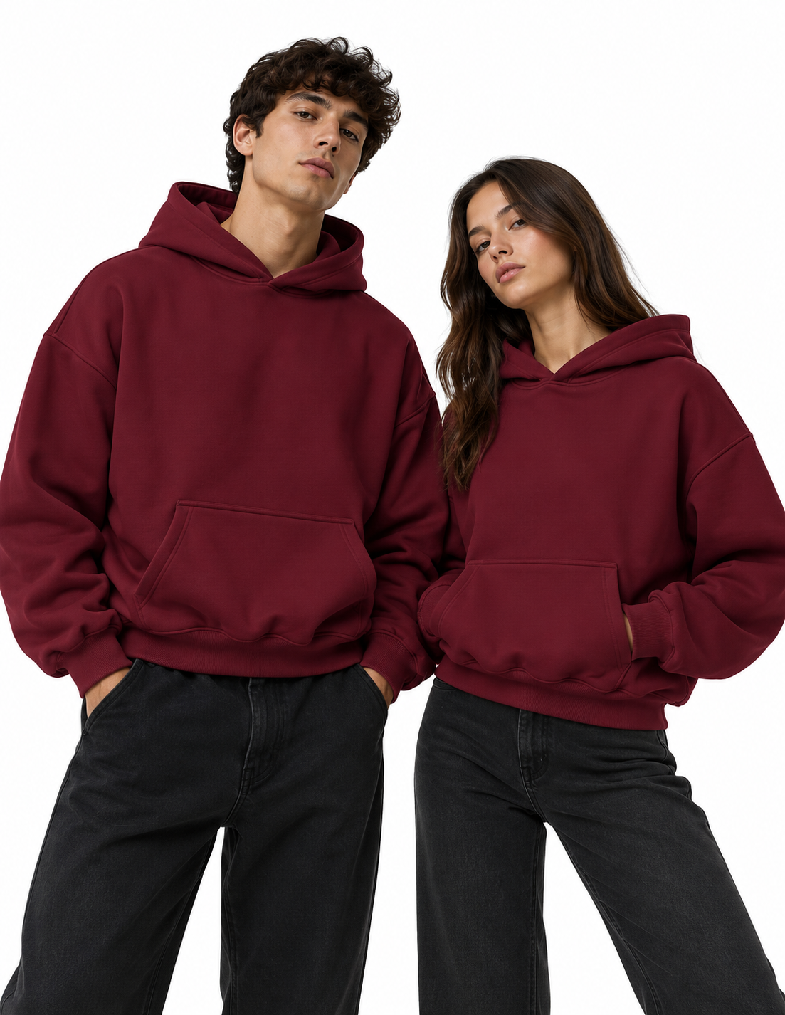 felpa tinta unita UNISEX basic crop fit