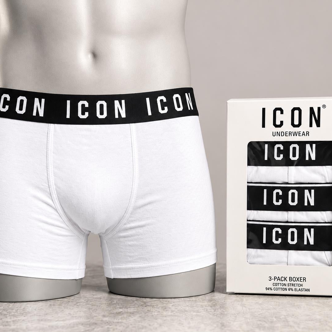 BOXER UOMO ICON CONFEZIONE DA 3 PZ