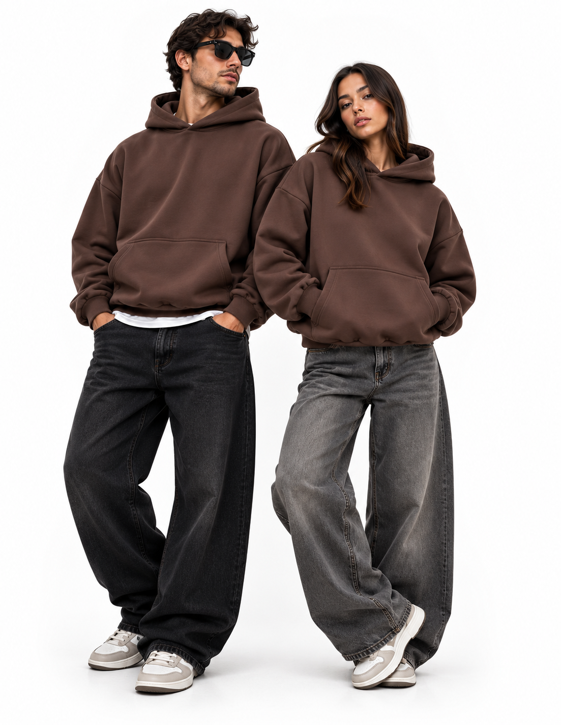 felpa tinta unita UNISEX basic crop fit