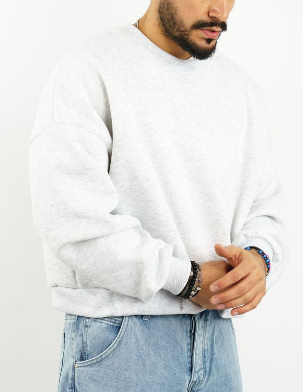 felpa girocollo crop fit