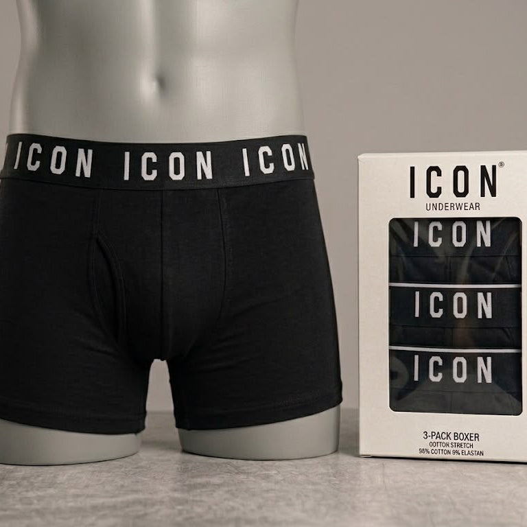 BOXER UOMO ICON CONFEZIONE DA 3 PZ