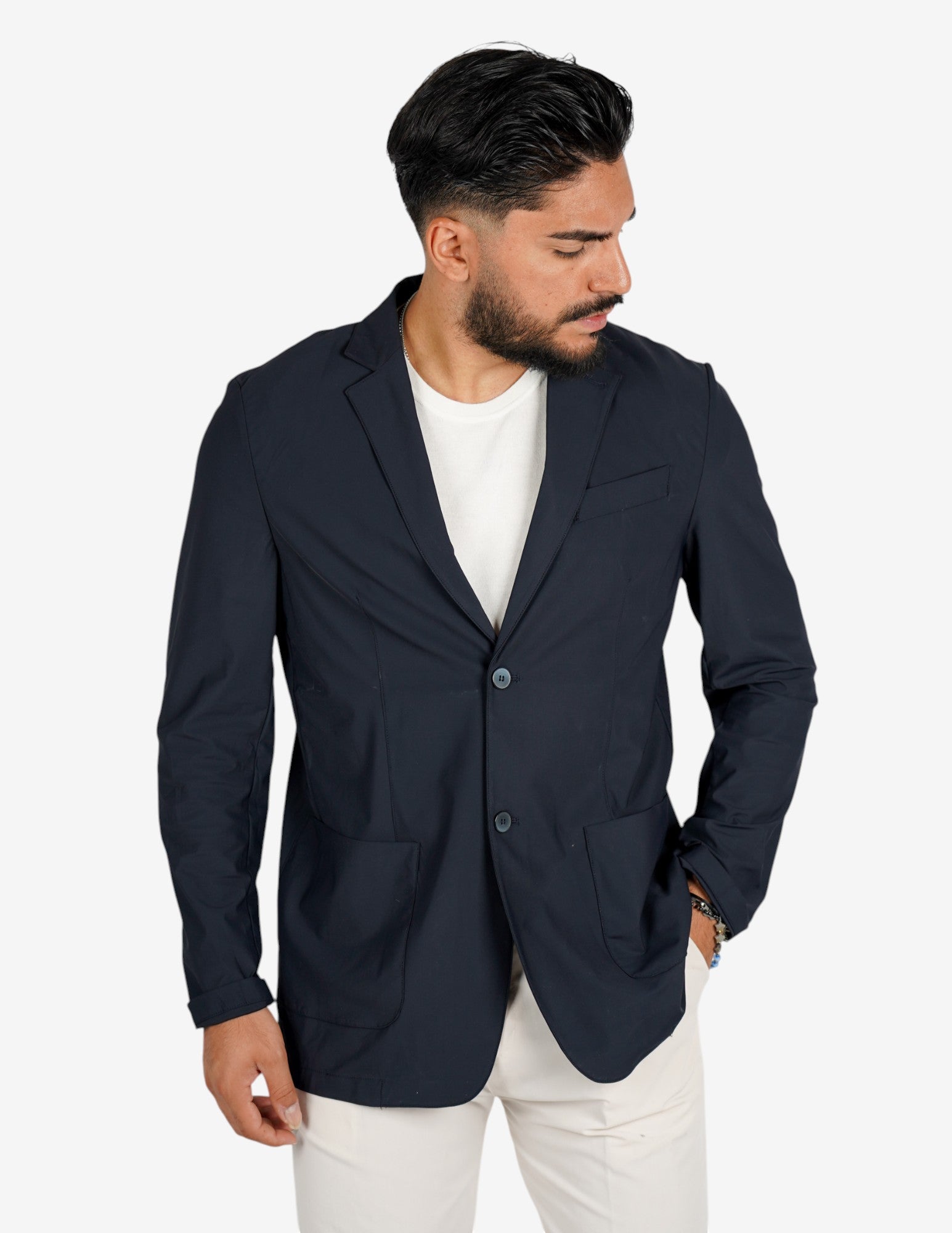 Giacca uomo monopetto extra light "no stiro"