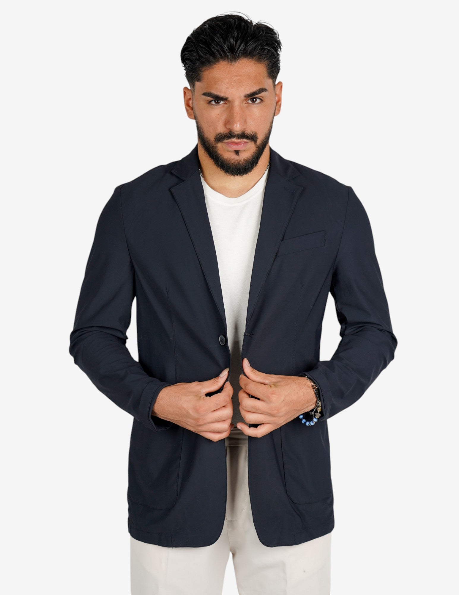 Giacca uomo monopetto extra light "no stiro"
