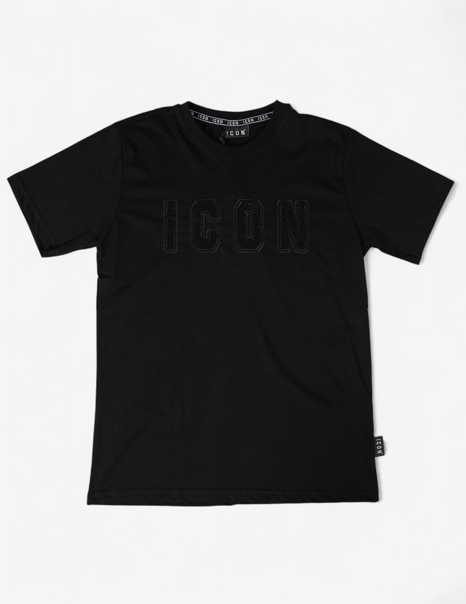 T-shirt con ricamo pailette