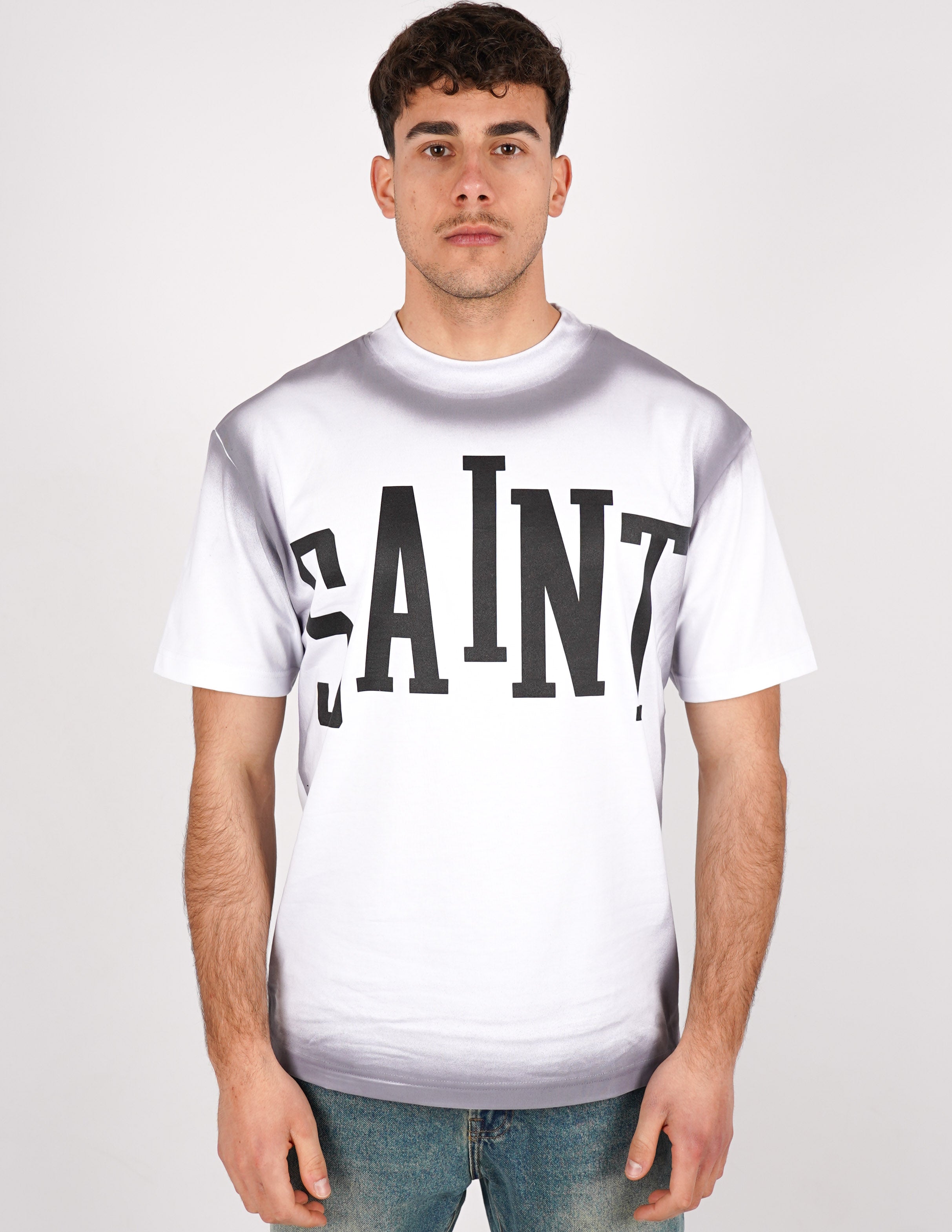 T-SHIRT SLAVATA LOGO "SAINT"