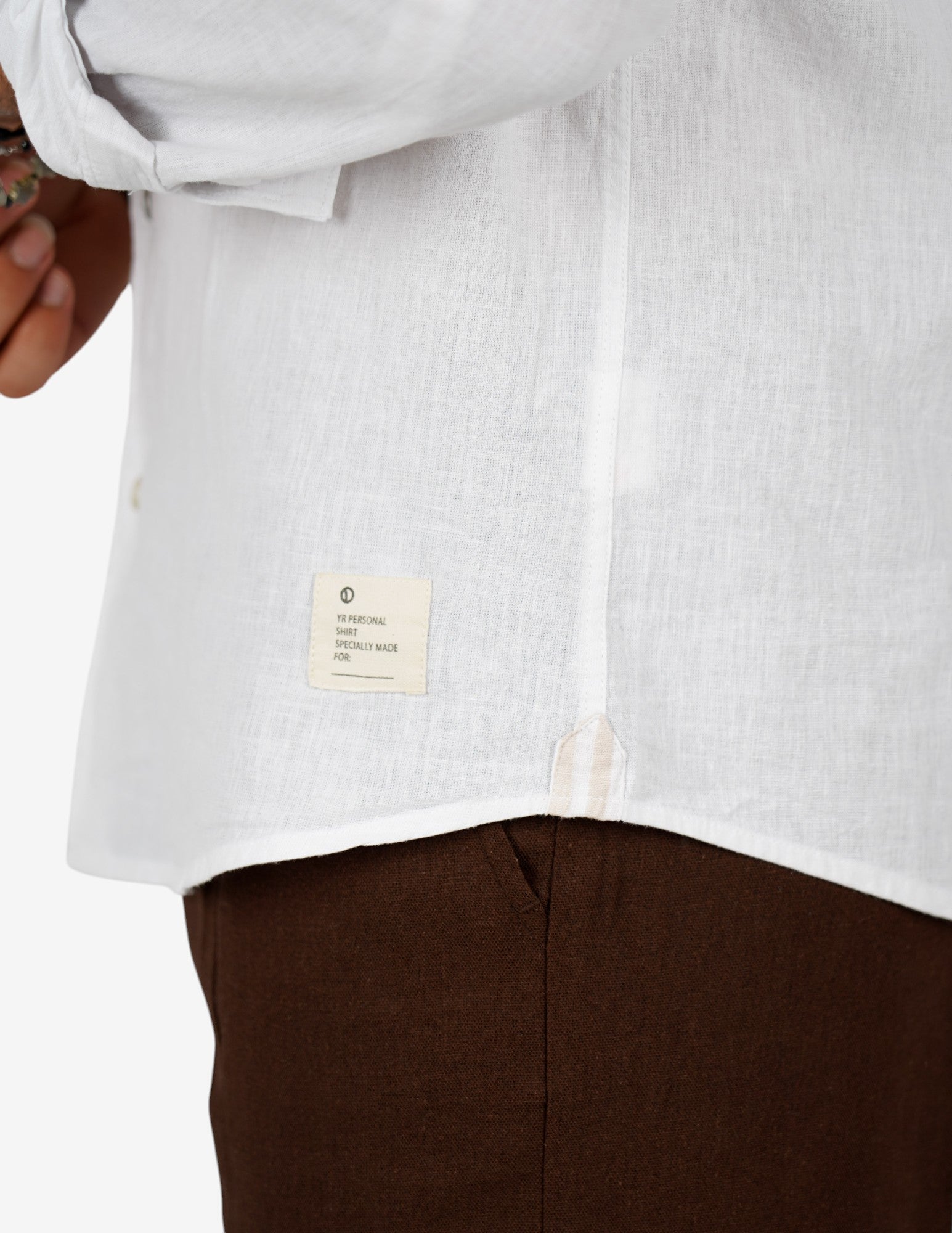Camicia coreana in lino over D