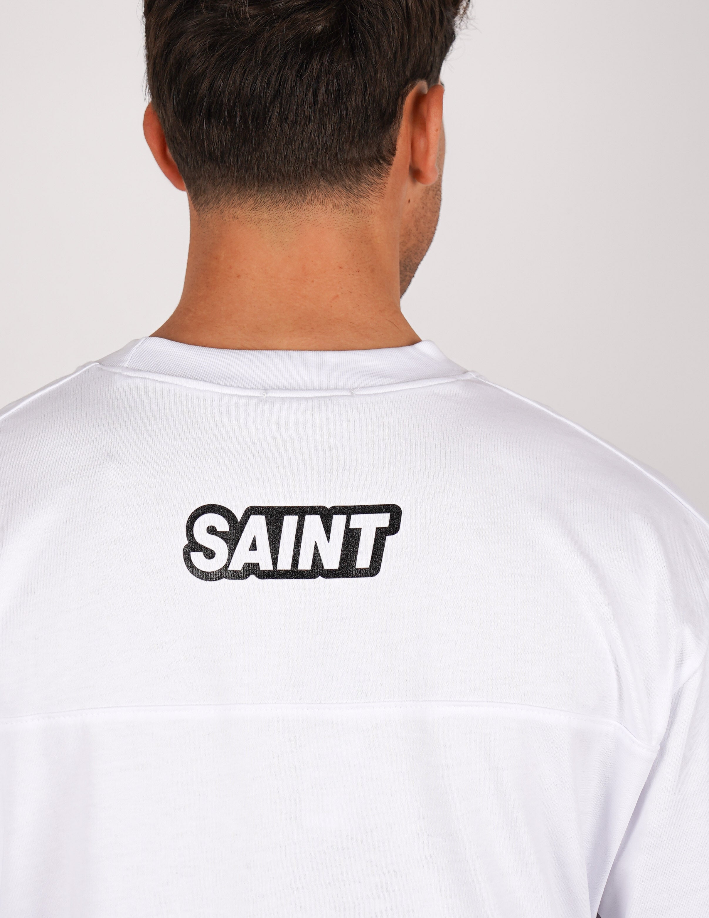 T-SHIRT LOGO "SAINT" CON PICCOLA STAMPA