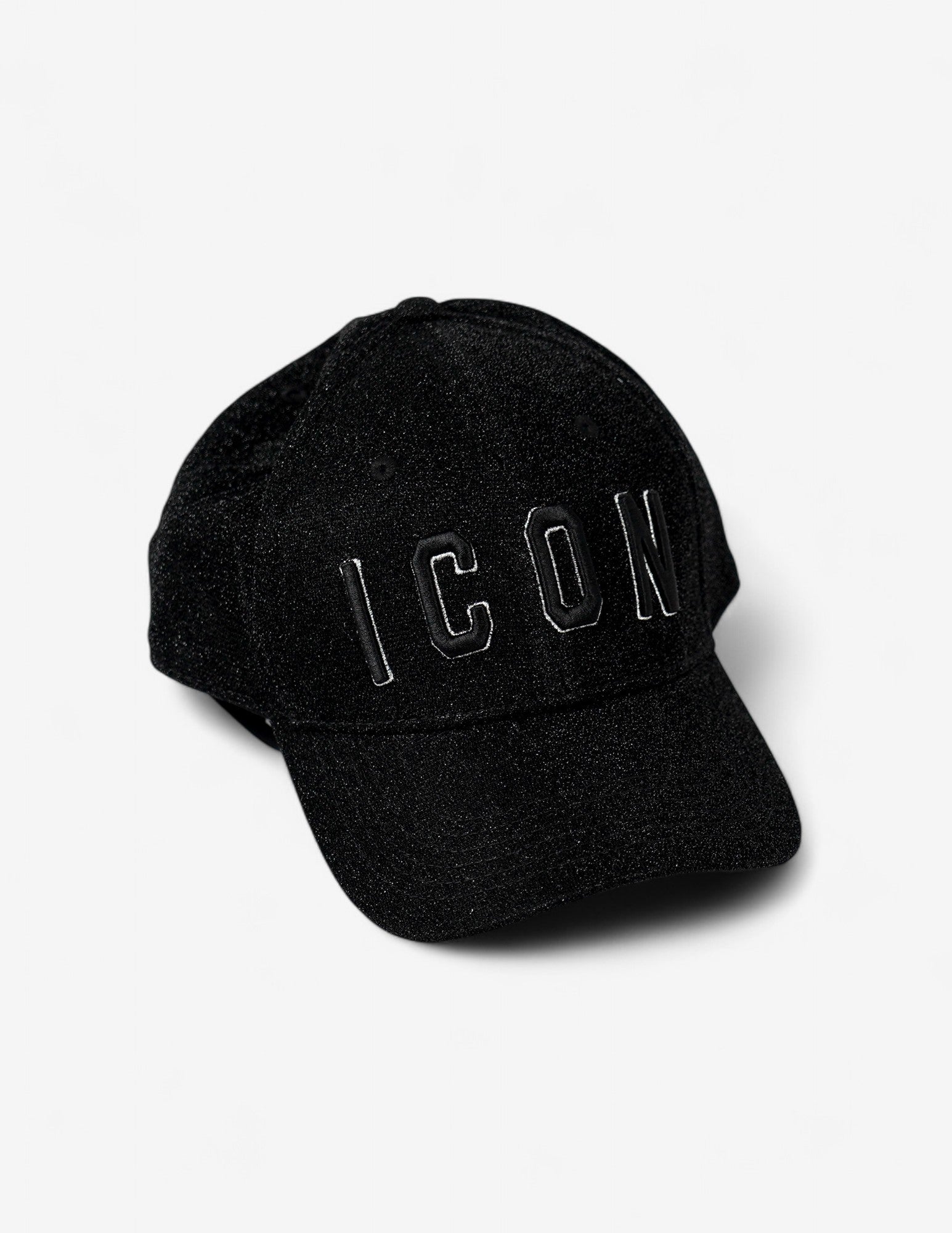 Cappello con visiera brillantinato