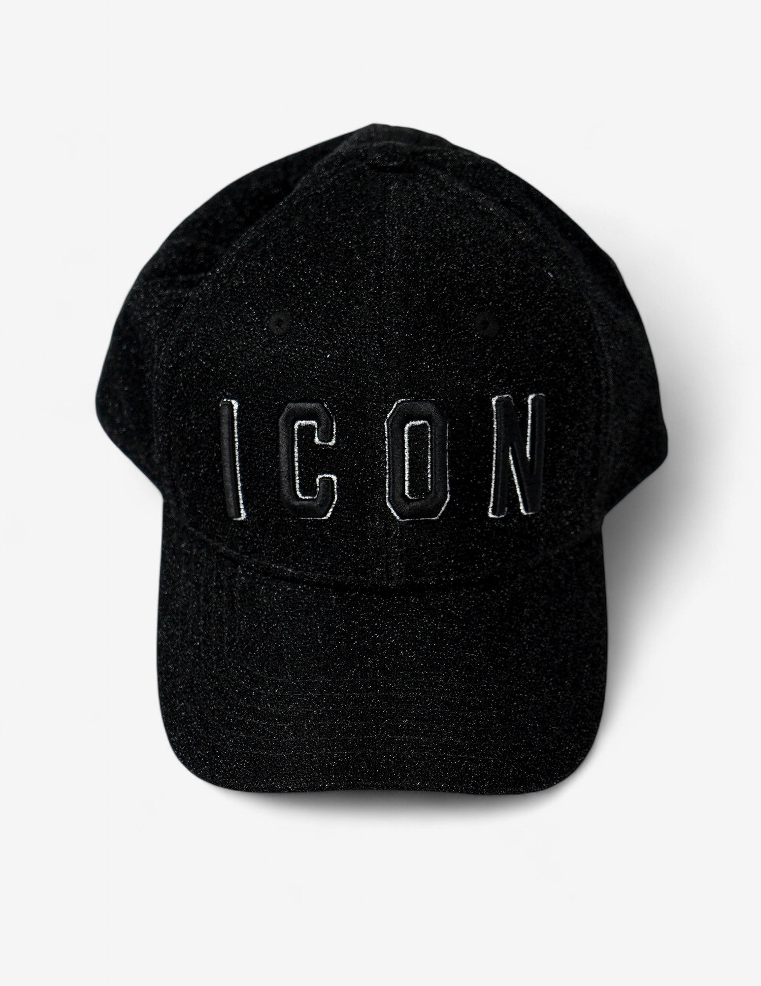 Cappello con visiera brillantinato