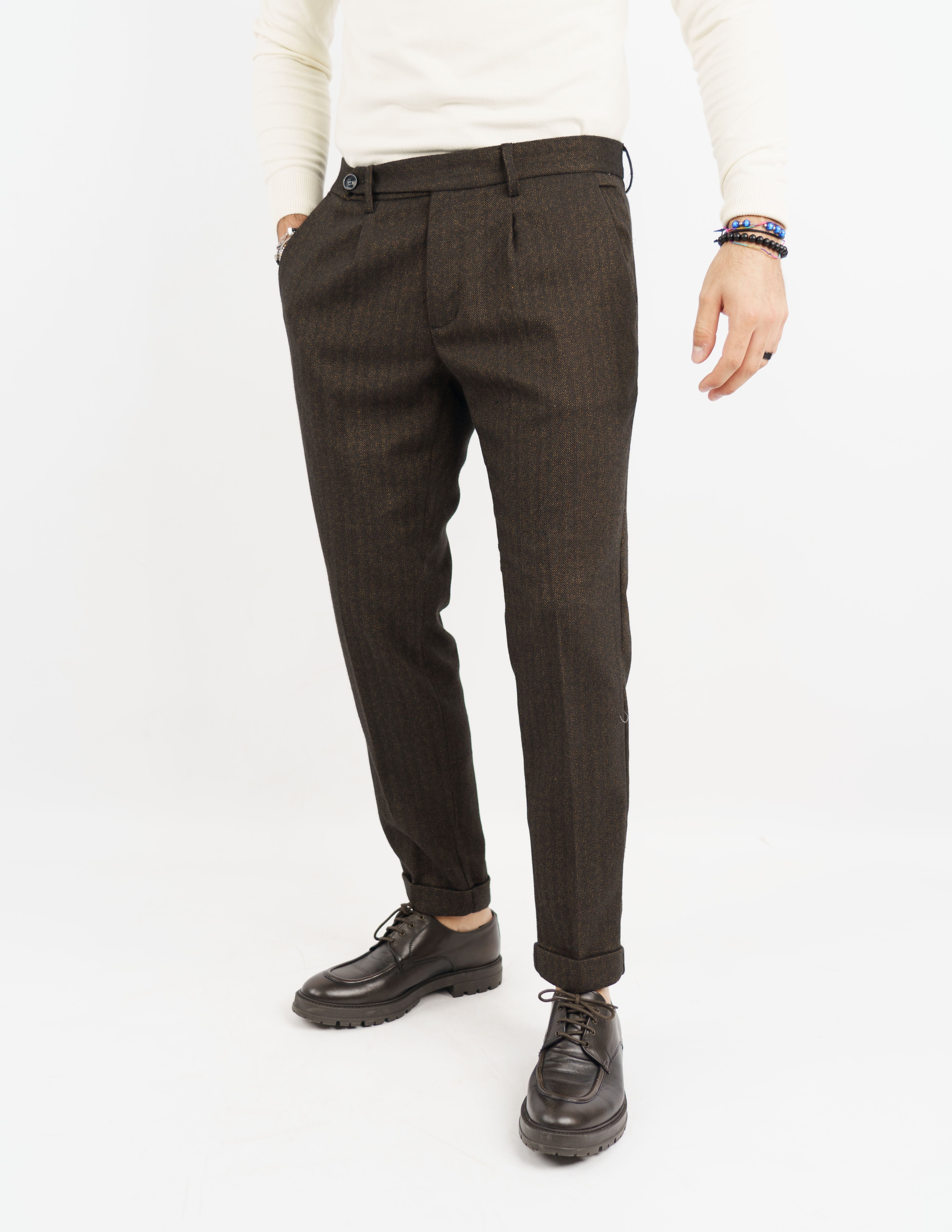 pantalone elegante doppio bottone