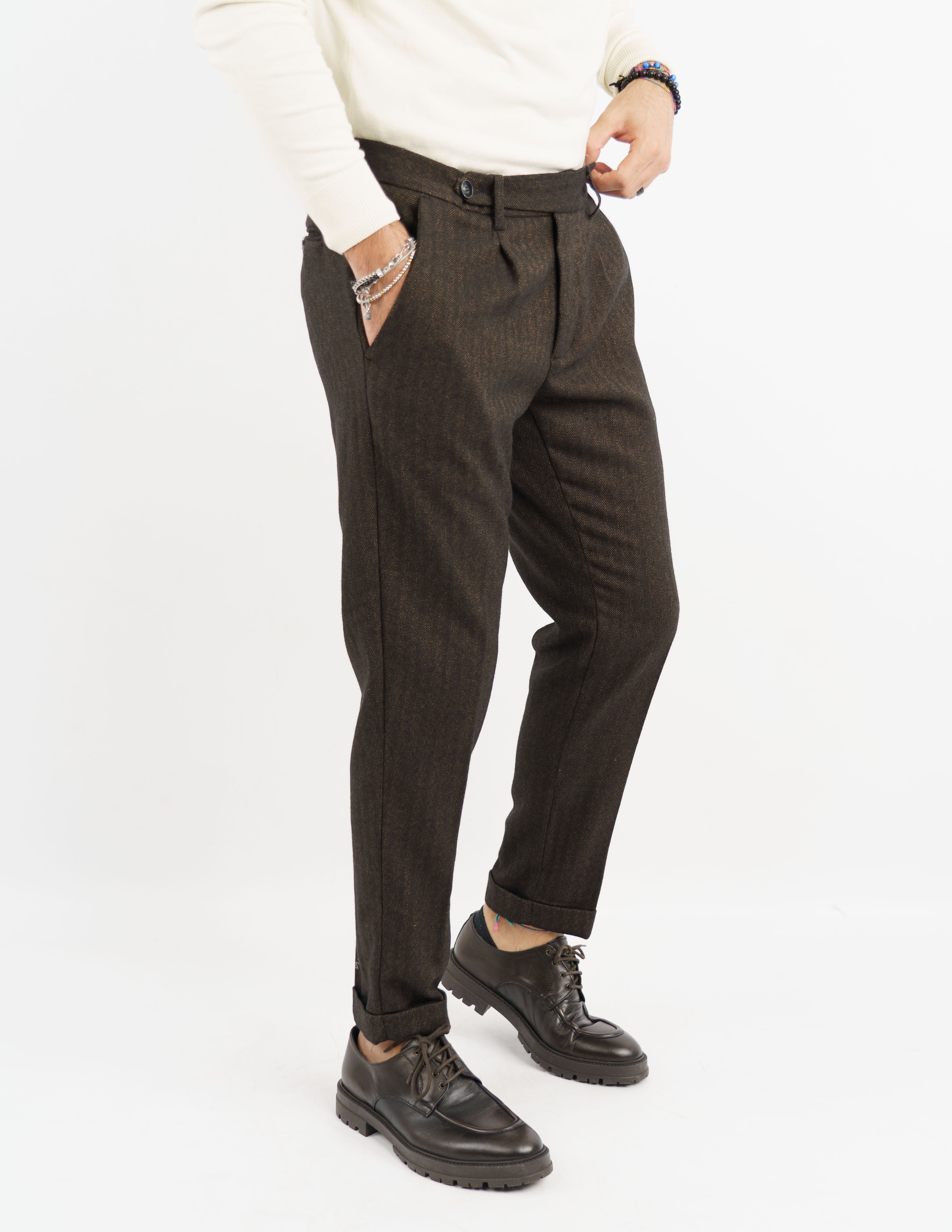 pantalone elegante doppio bottone