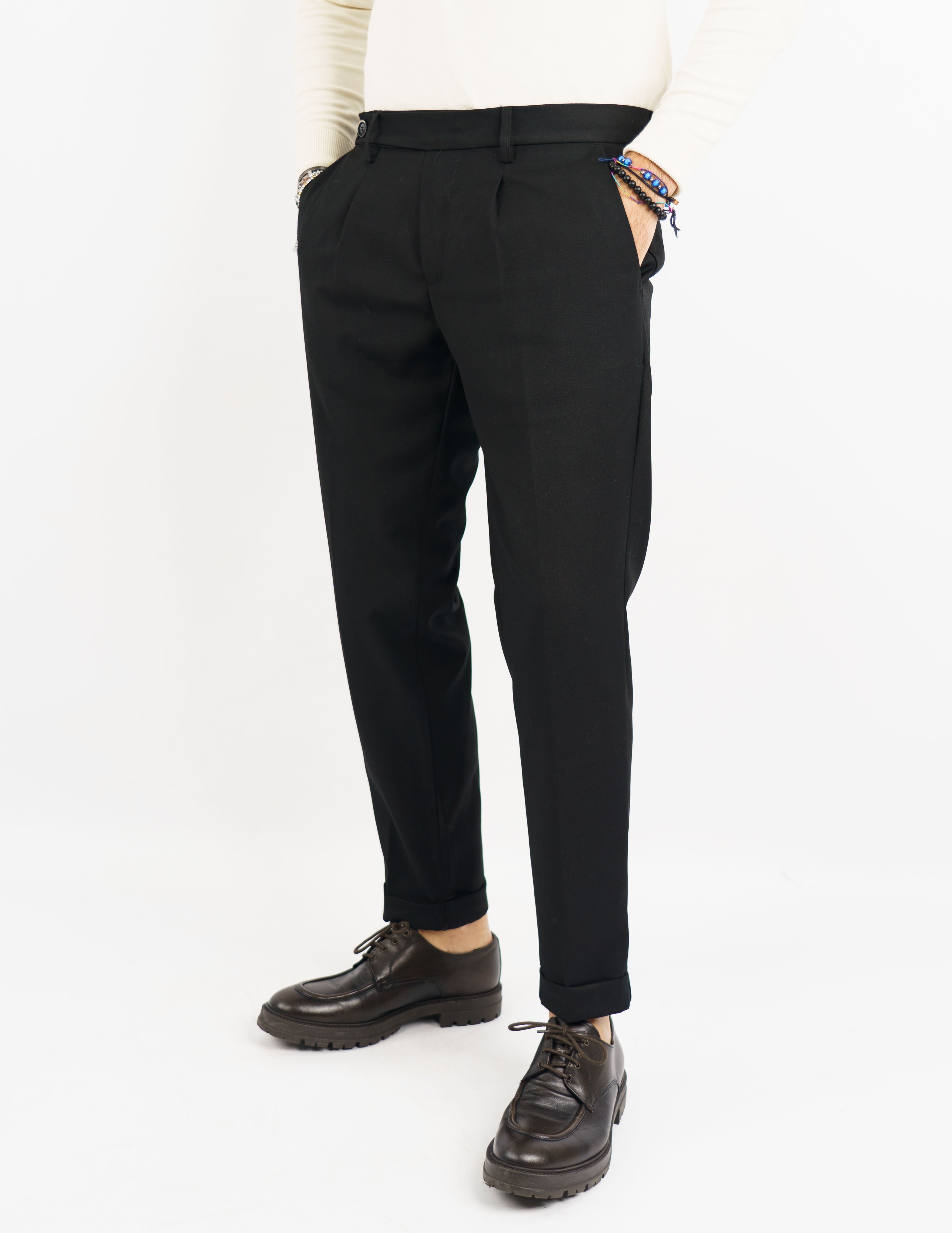 pantalone elegante doppio bottone