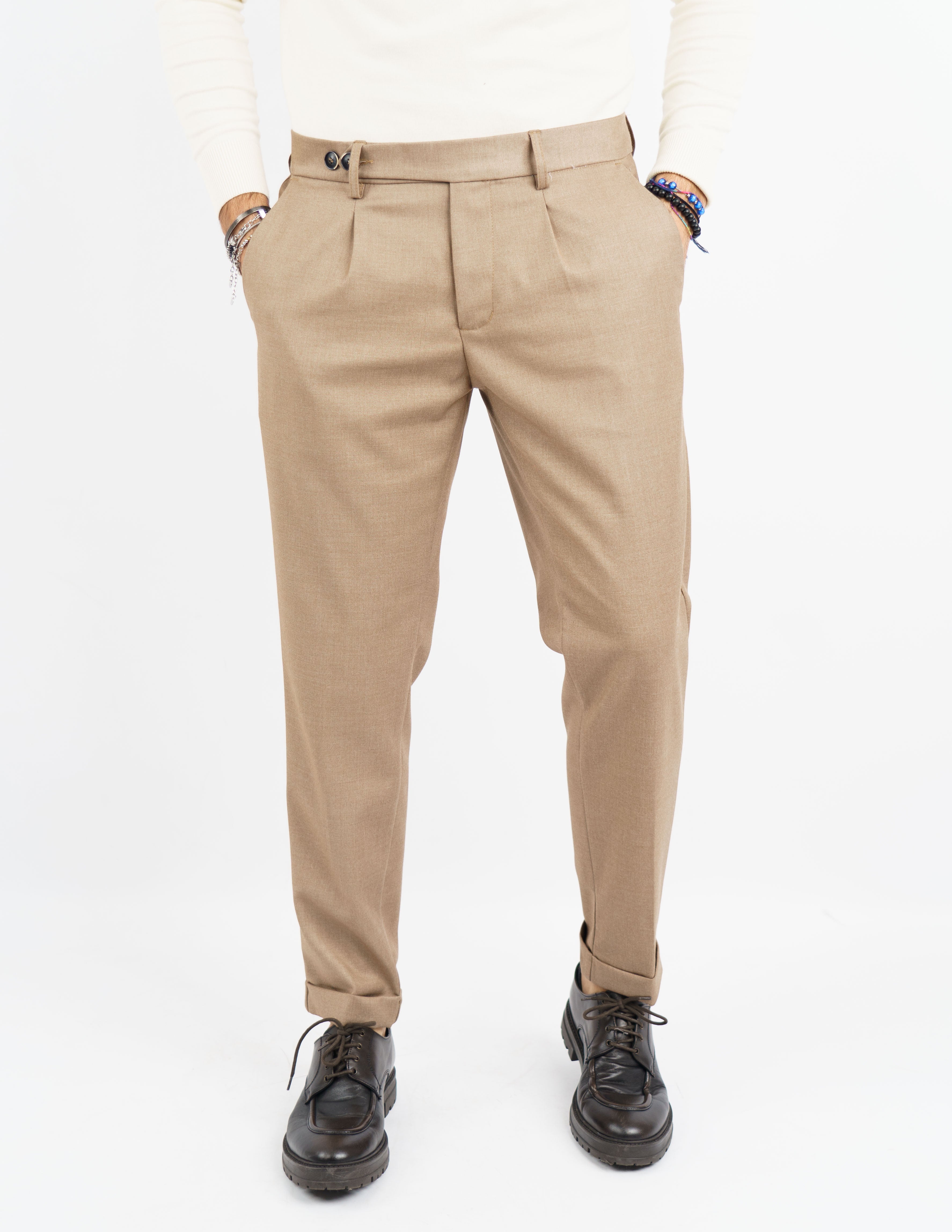 pantalone elegante doppio bottone