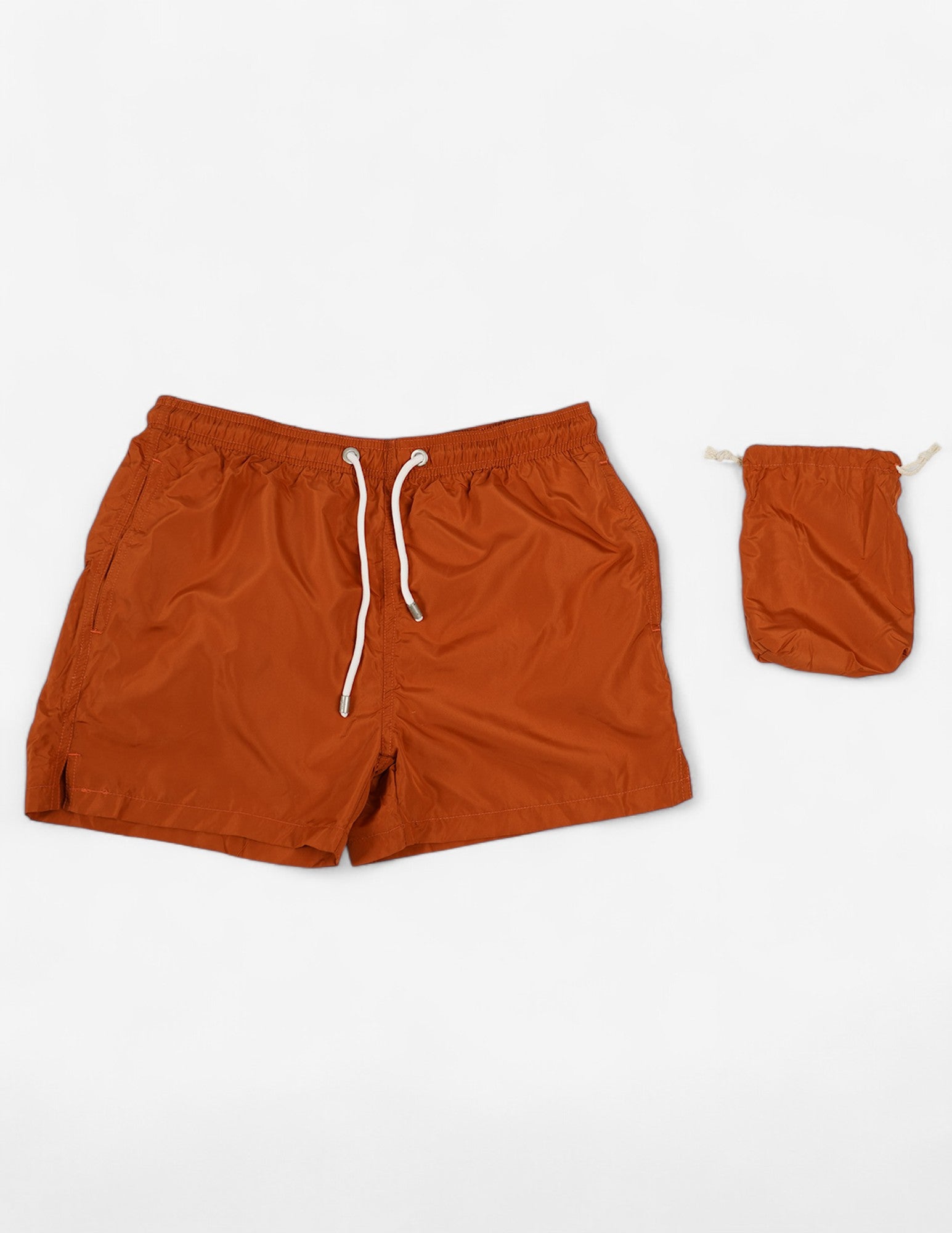 Costume mare tinta unita con pochette