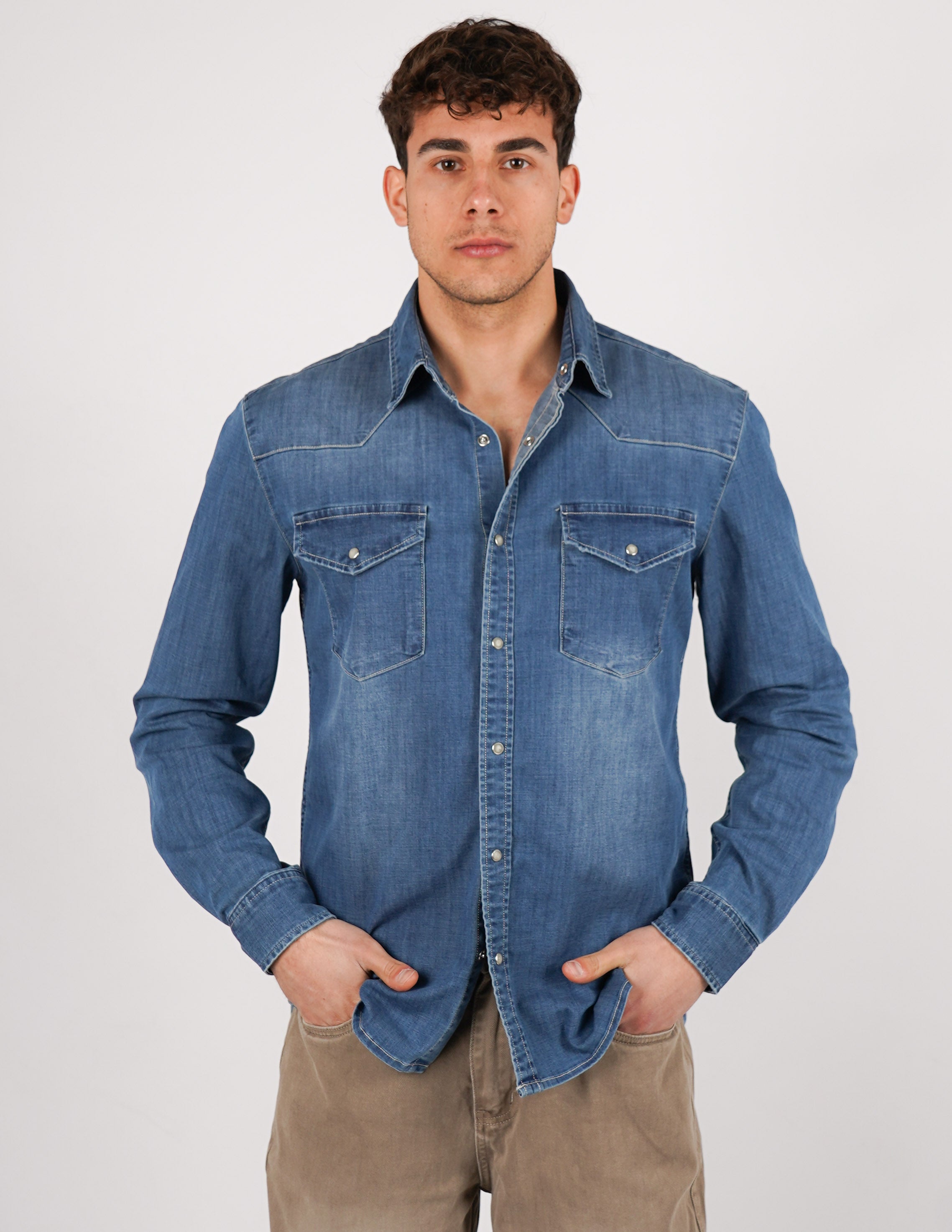 CAMICIA MANICA LUNGA DI JEANS