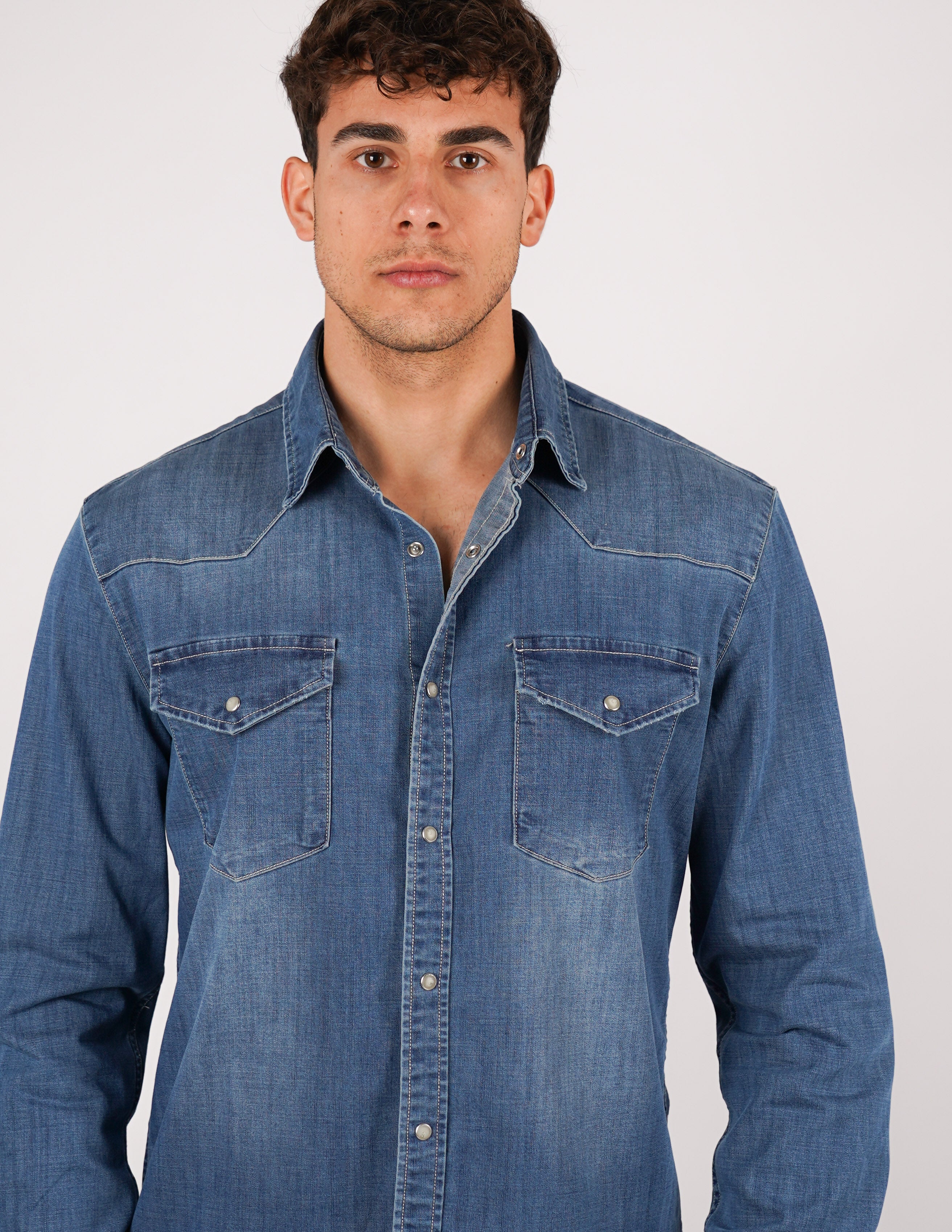 CAMICIA MANICA LUNGA DI JEANS