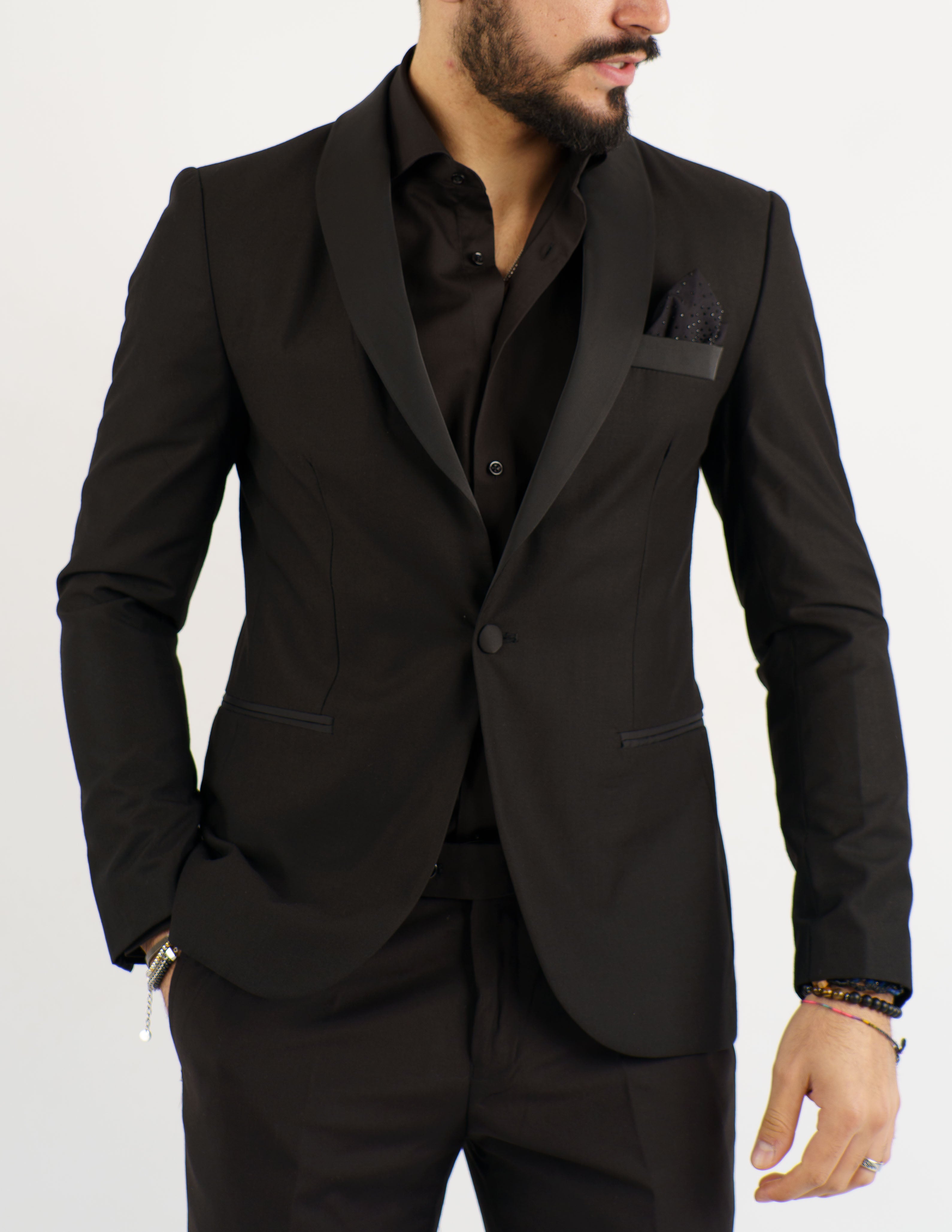 Giacca elegante con collo raso