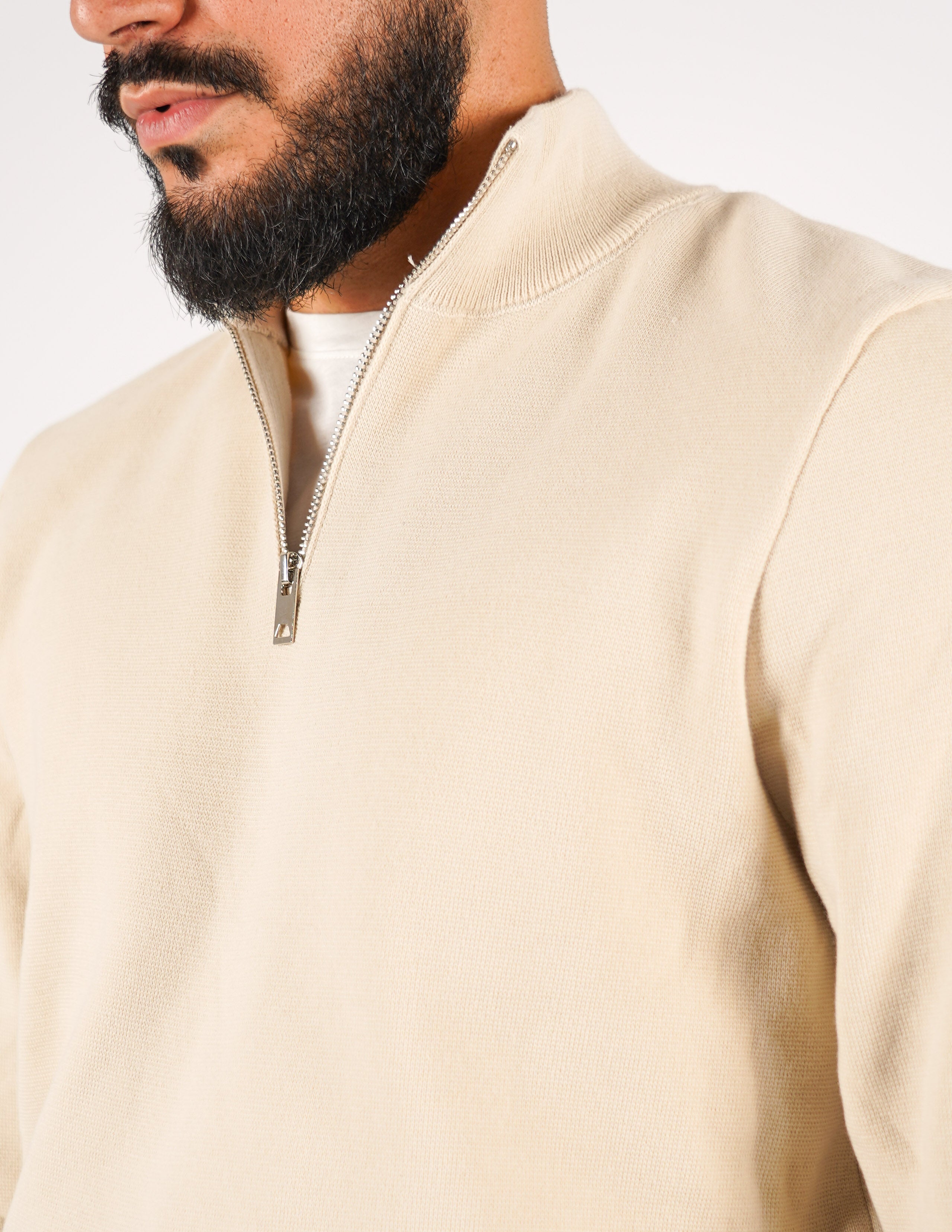 Maglione uomo mezza zip