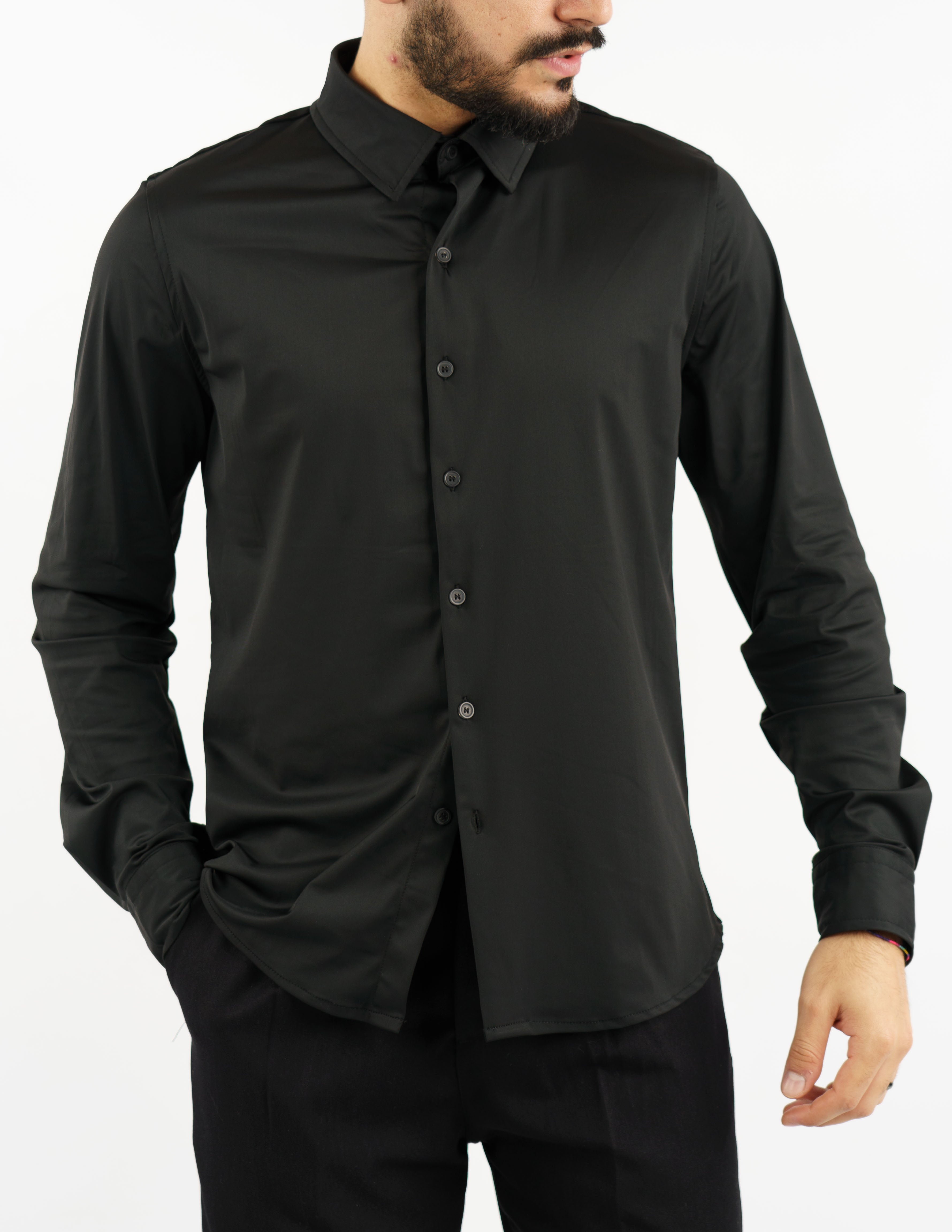 camicia elegante effetto lucido