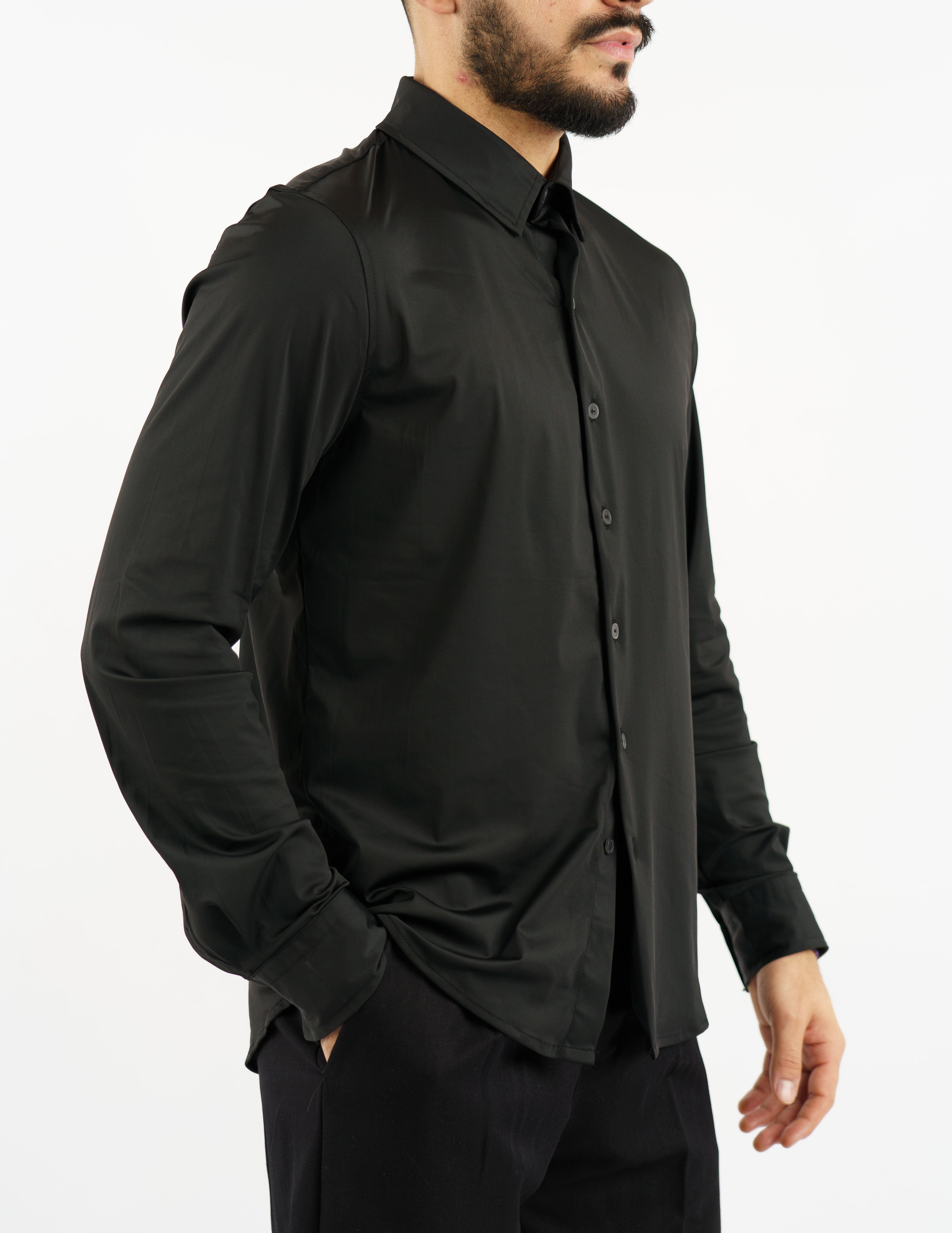 camicia elegante effetto lucido