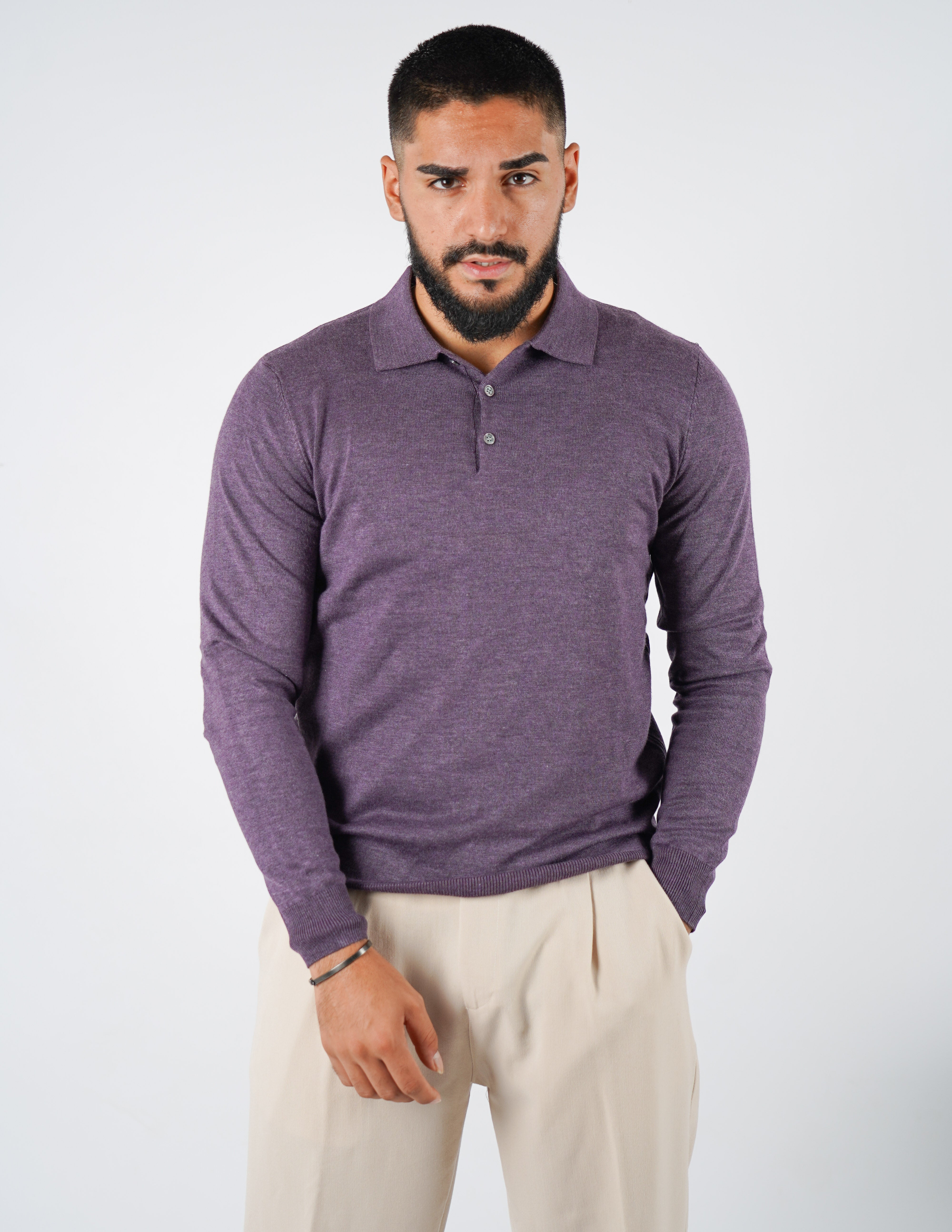 Polo classica manica lunga