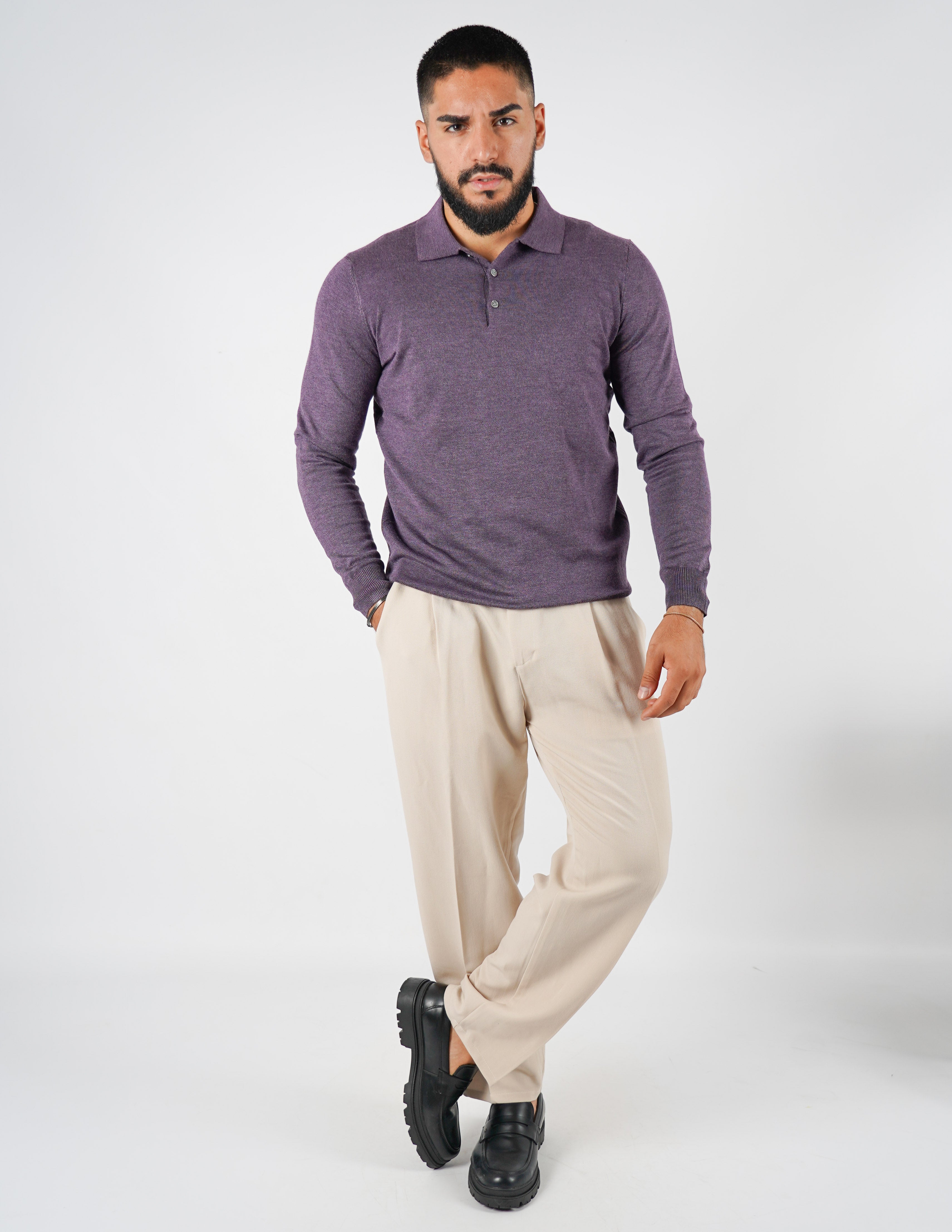 Polo classica manica lunga