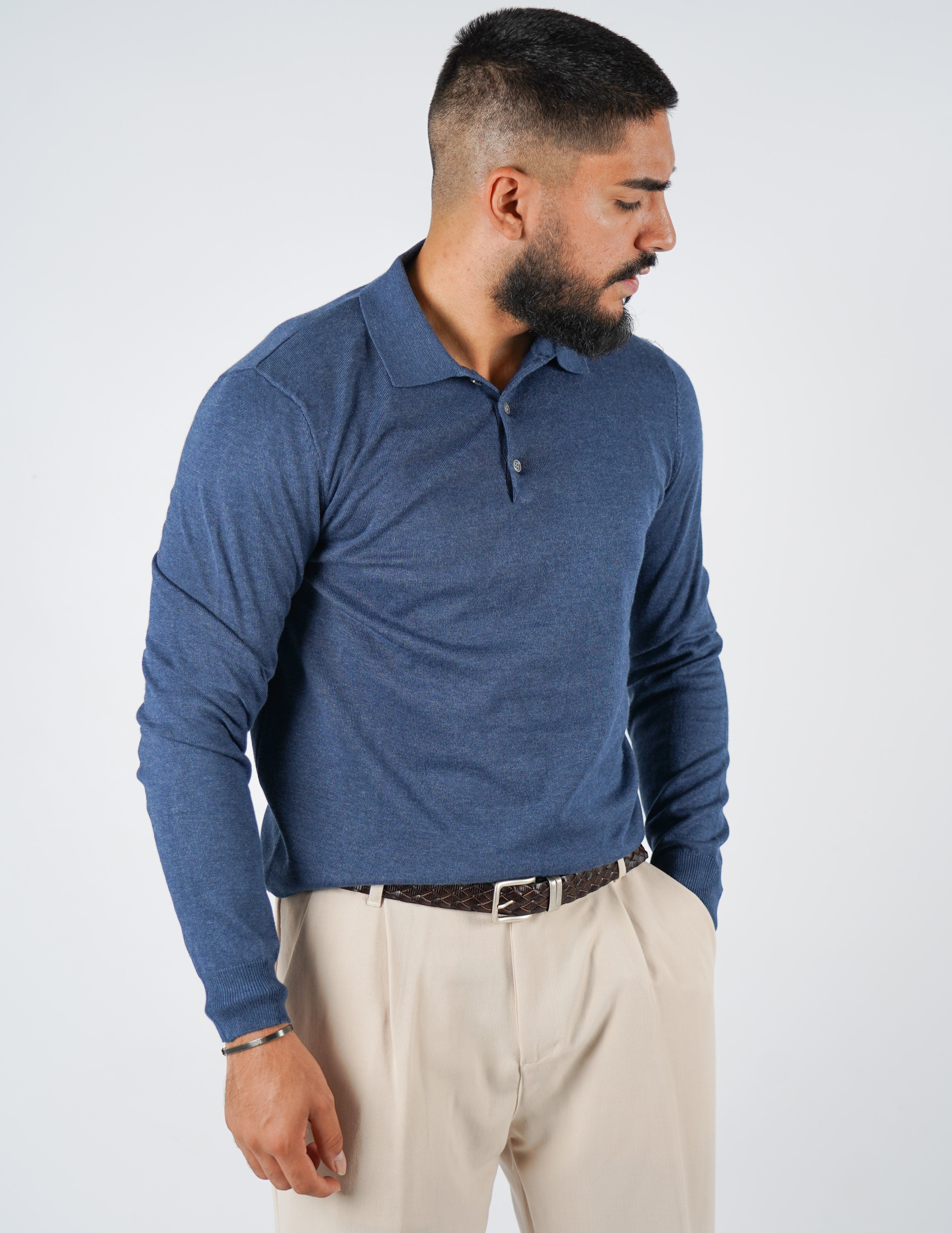 Polo classica manica lunga