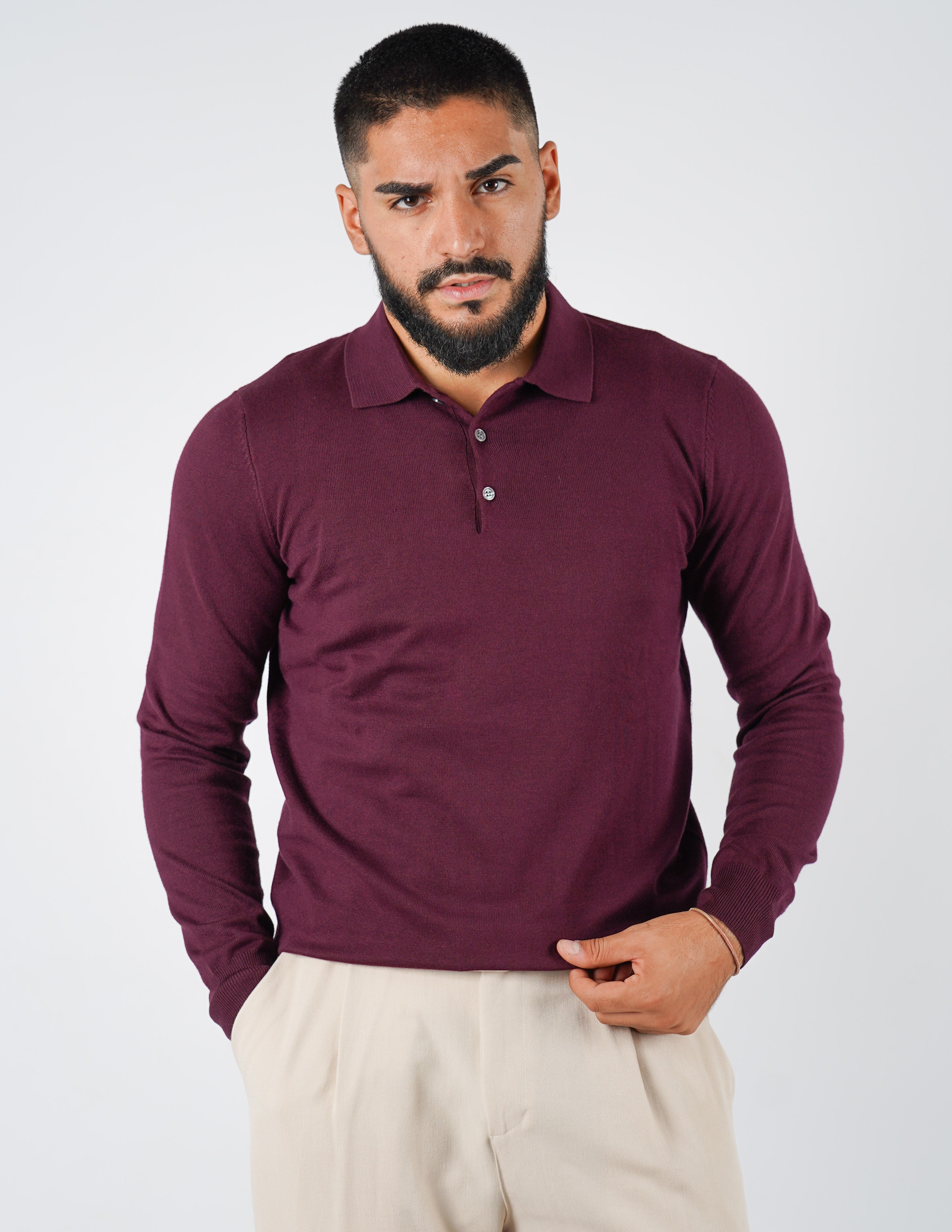 Polo classica manica lunga