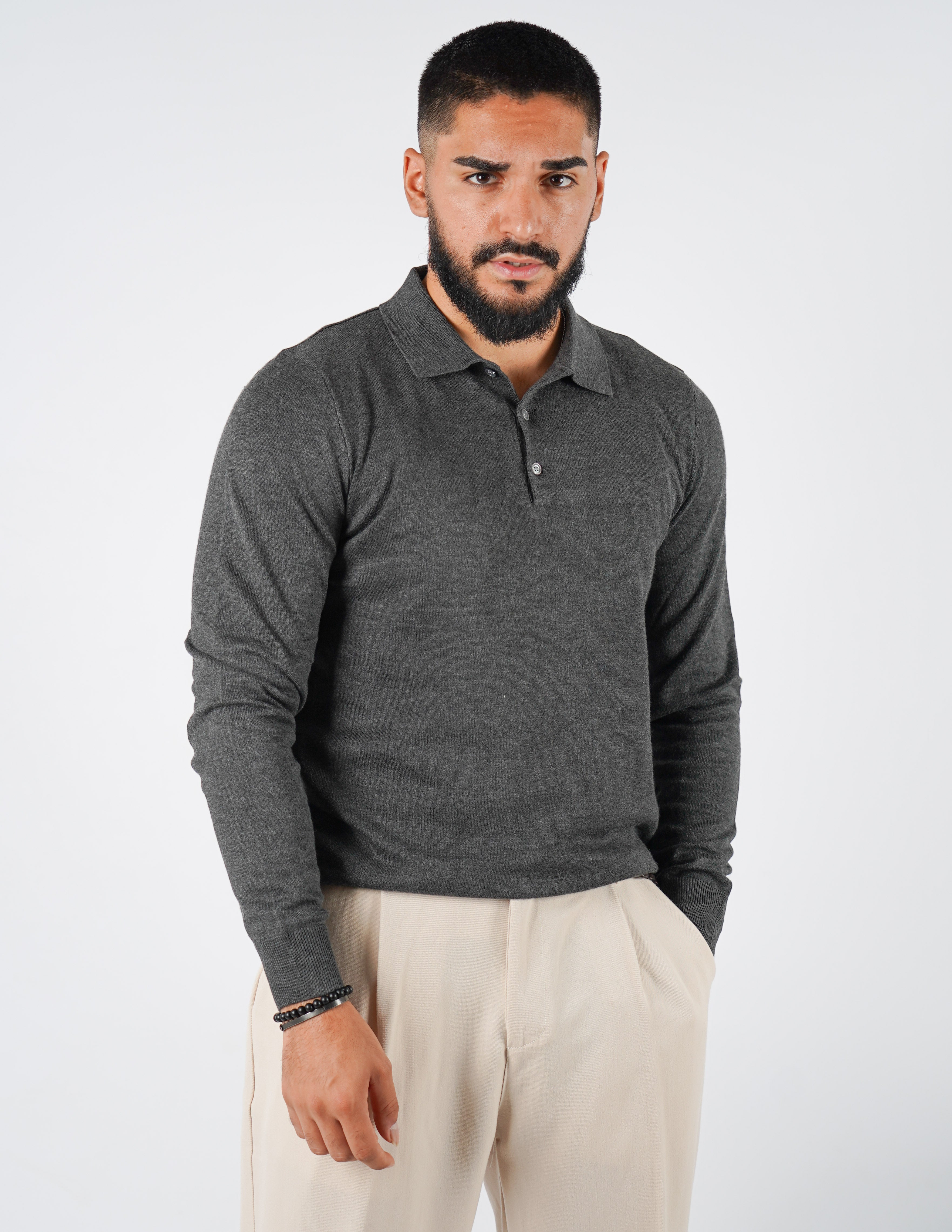 Polo classica manica lunga
