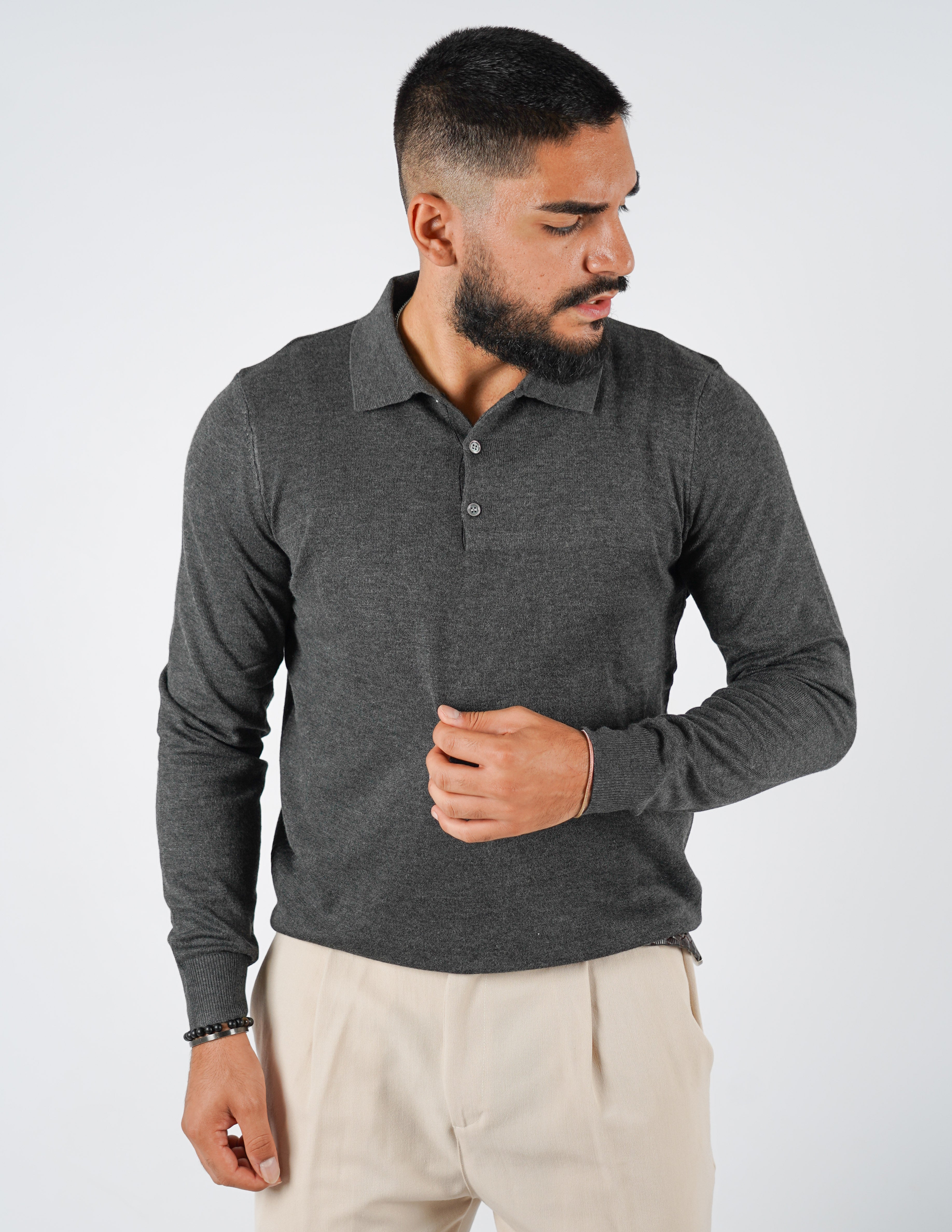 Polo classica manica lunga