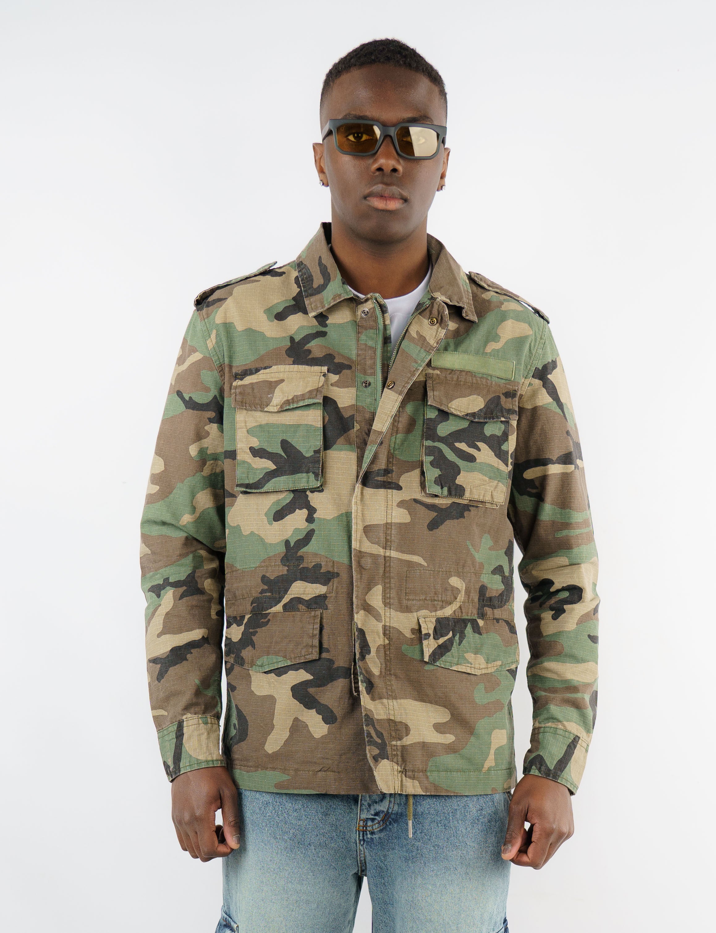 giacca uomo sahariana camouflage