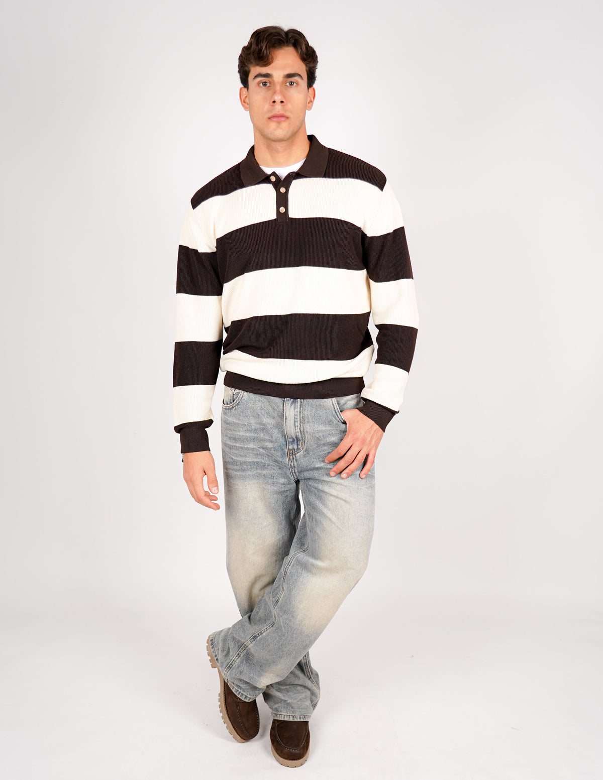 POLO RIGATA DOPPIO COLORE