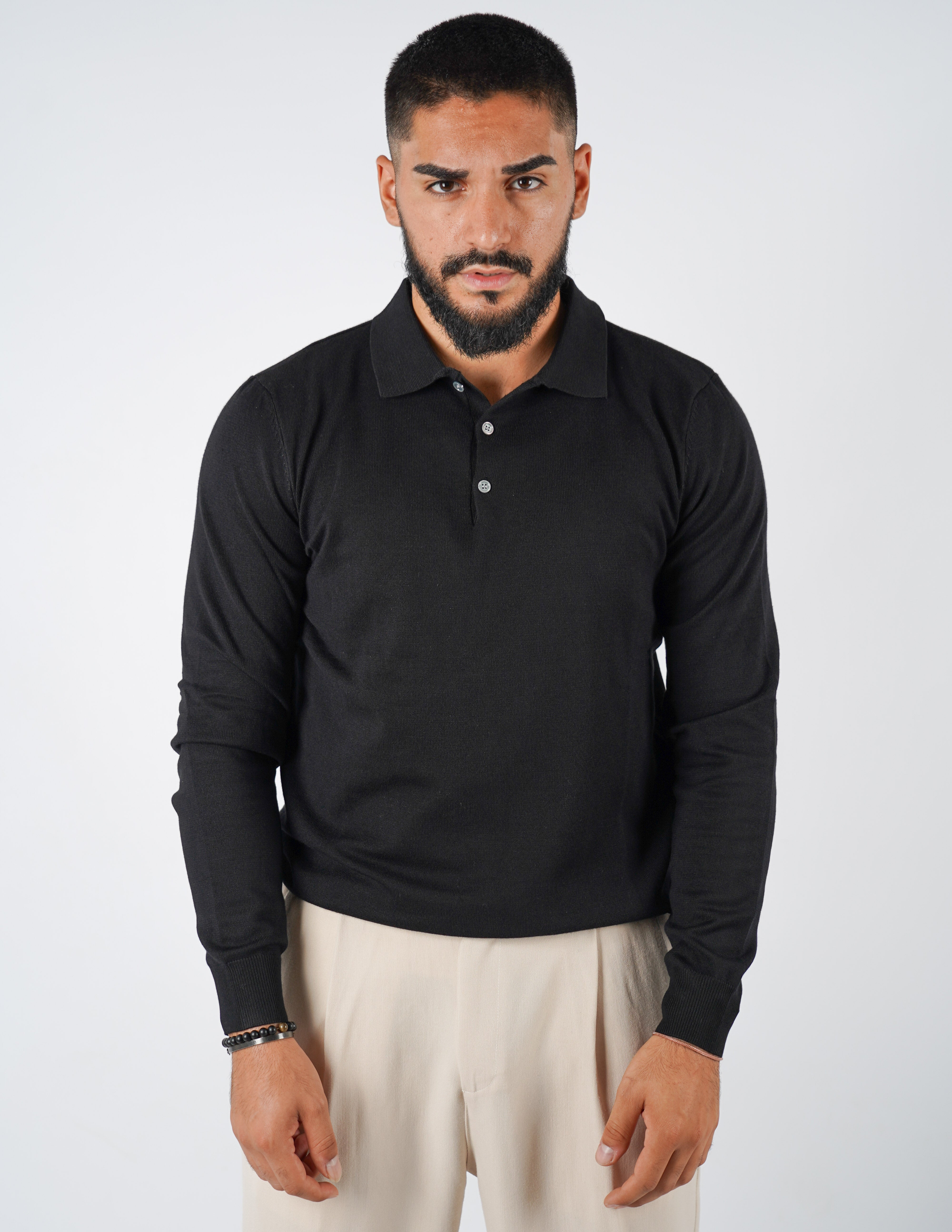 Polo classica manica lunga