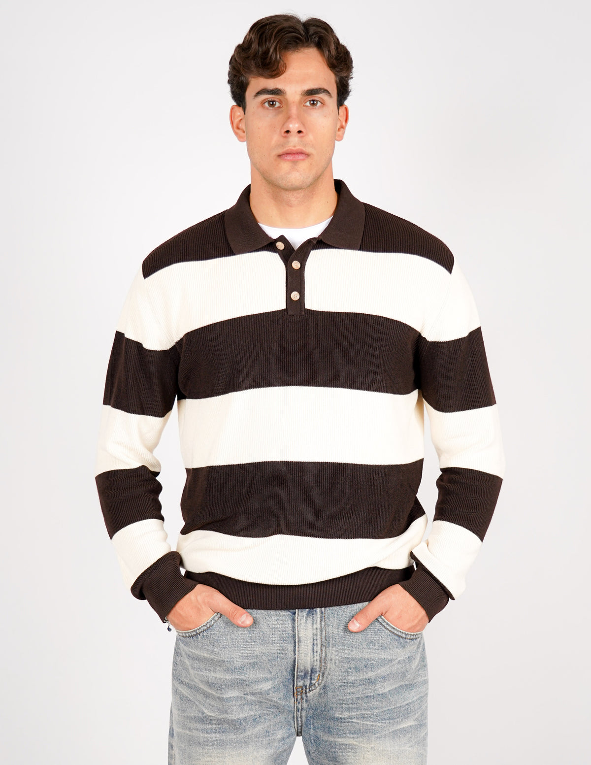 POLO RIGATA DOPPIO COLORE