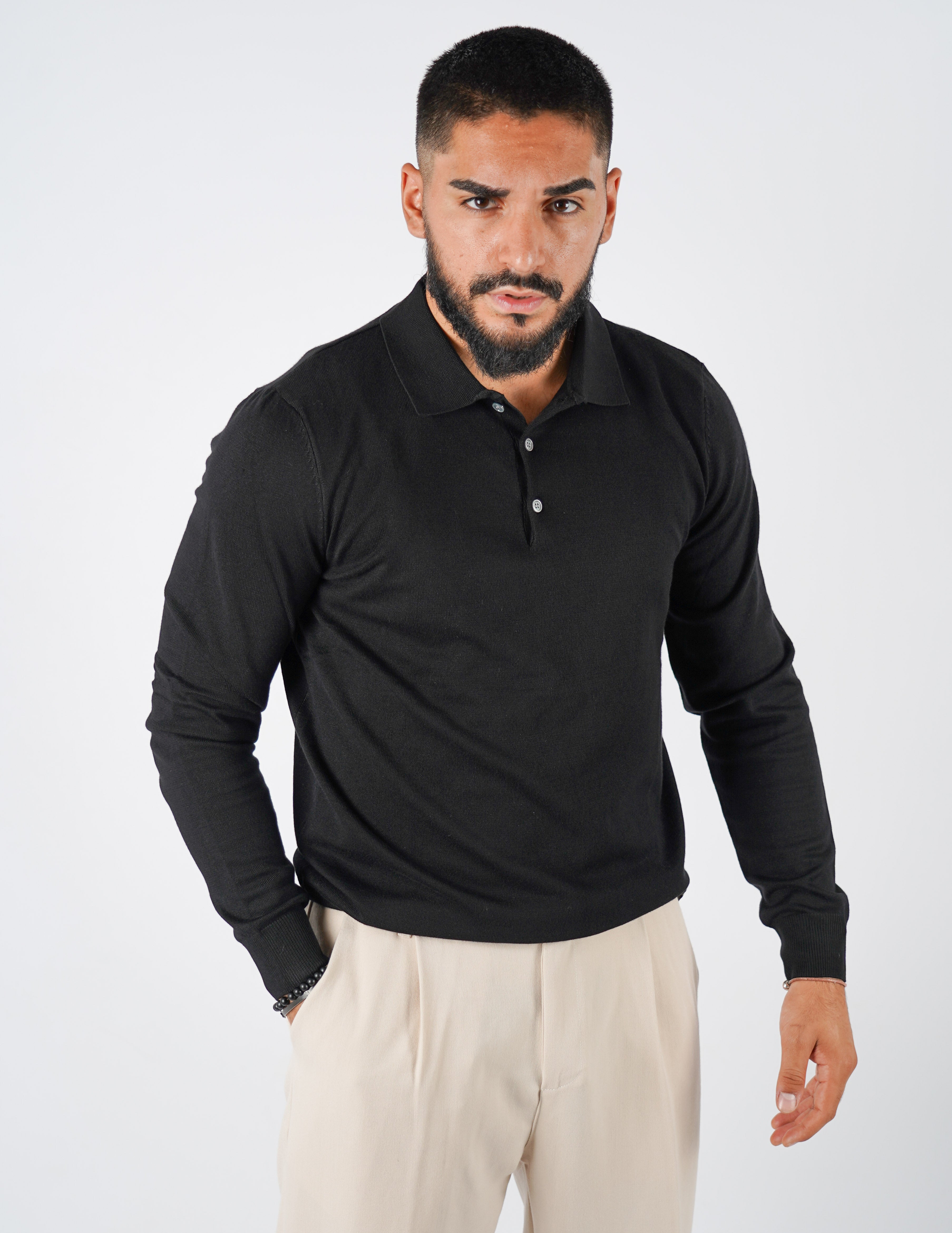 Polo classica manica lunga