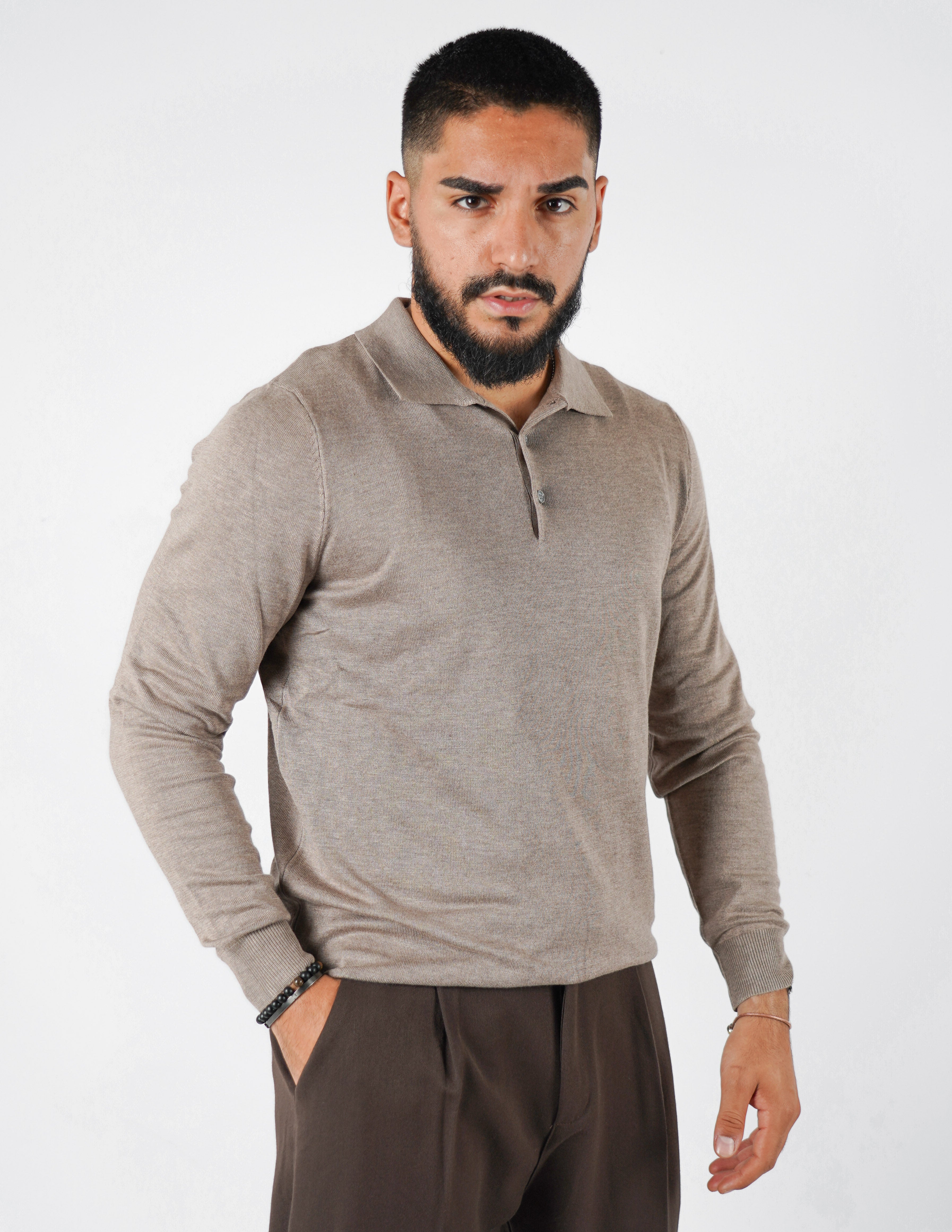 Polo classica manica lunga