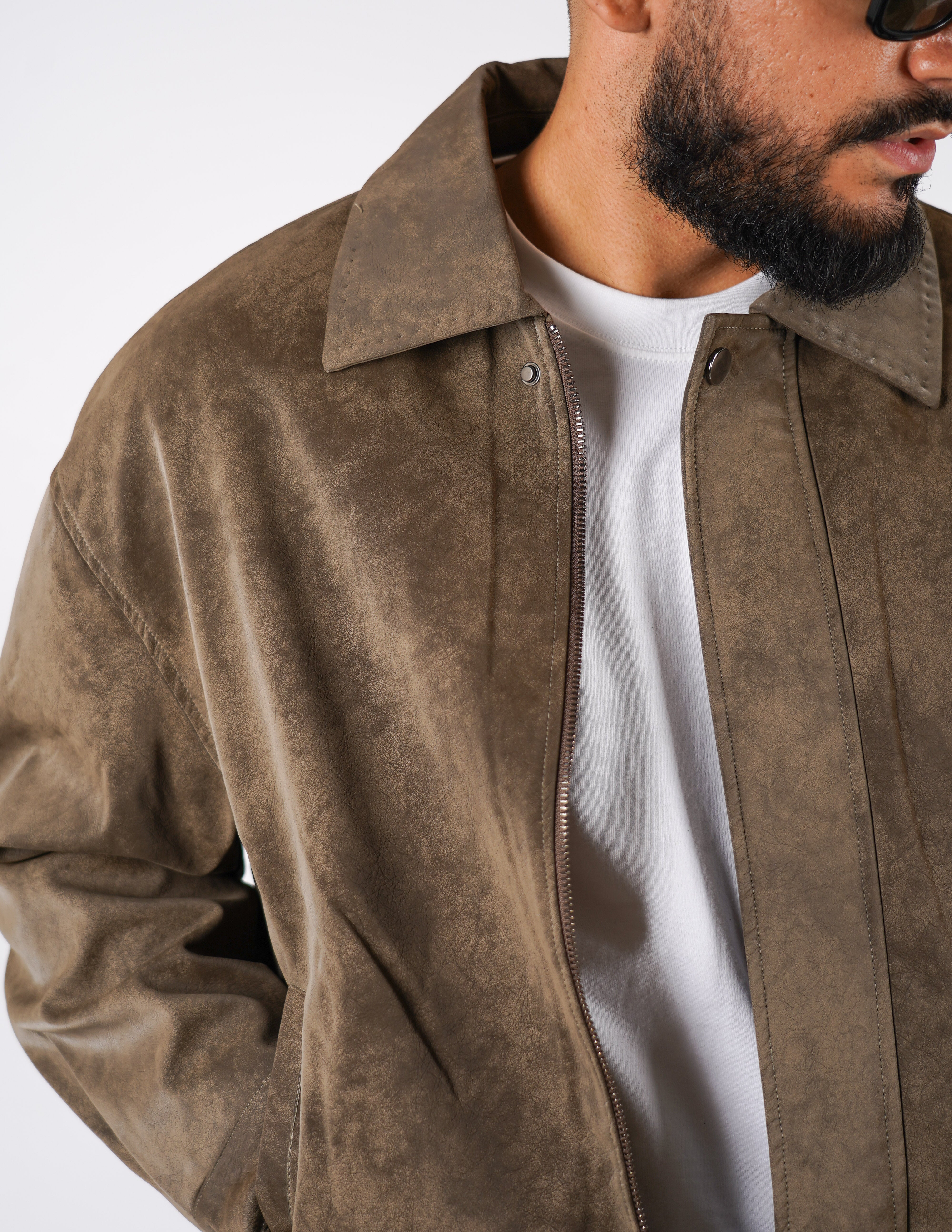 Giubbino imbottito effetto stone