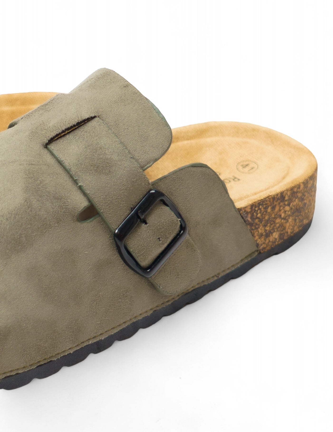 sabot in pelle con fibbia