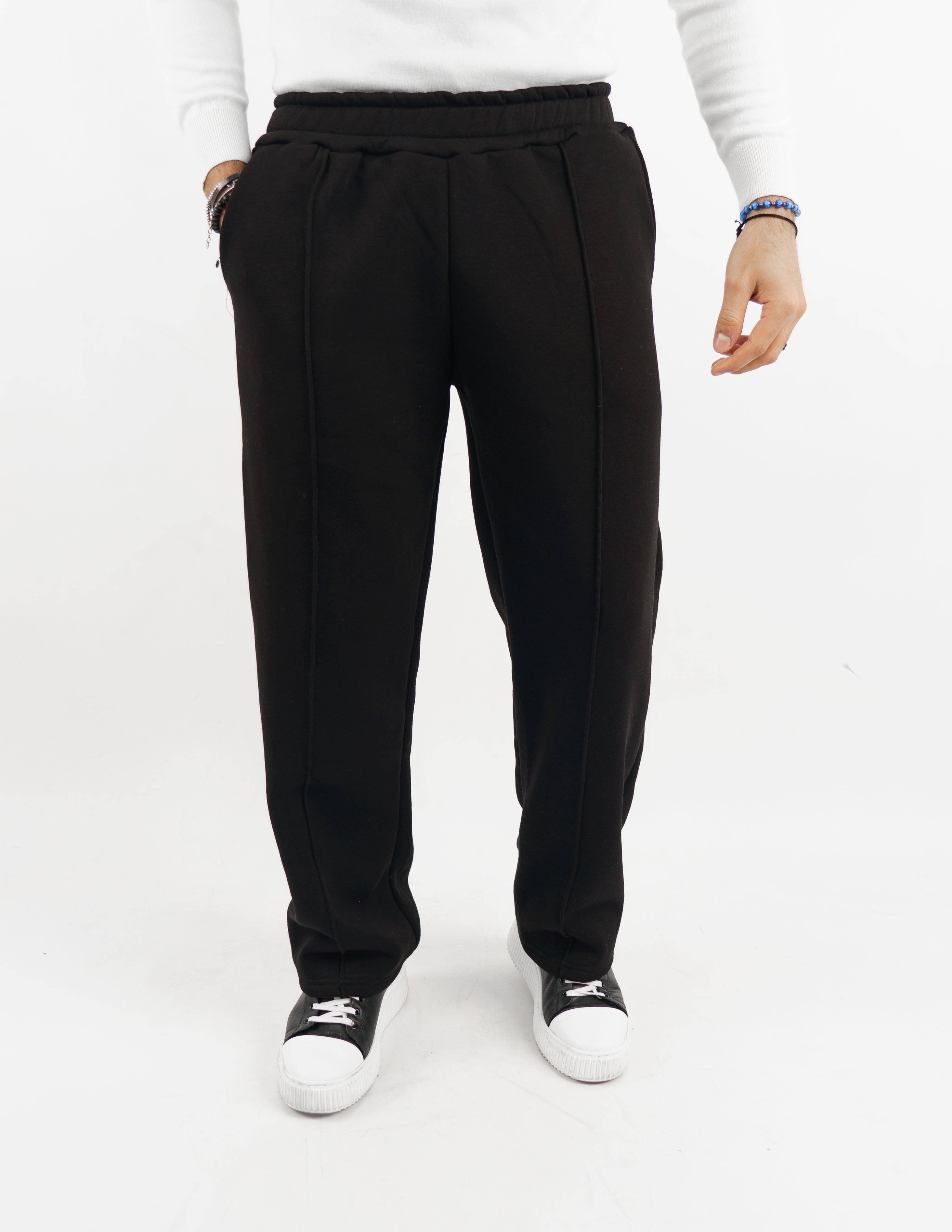 Pantalone in felpa wide leg