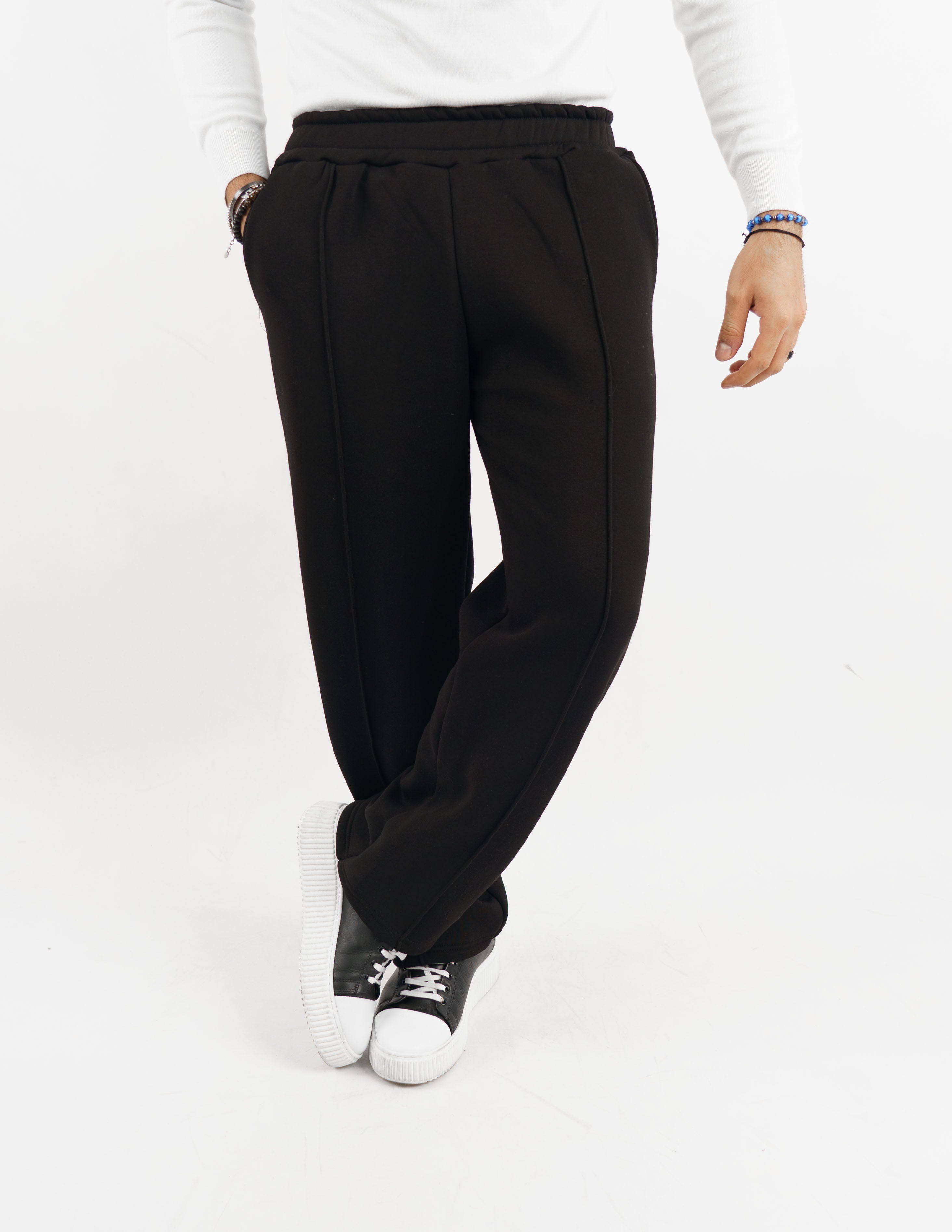 Pantalone in felpa wide leg