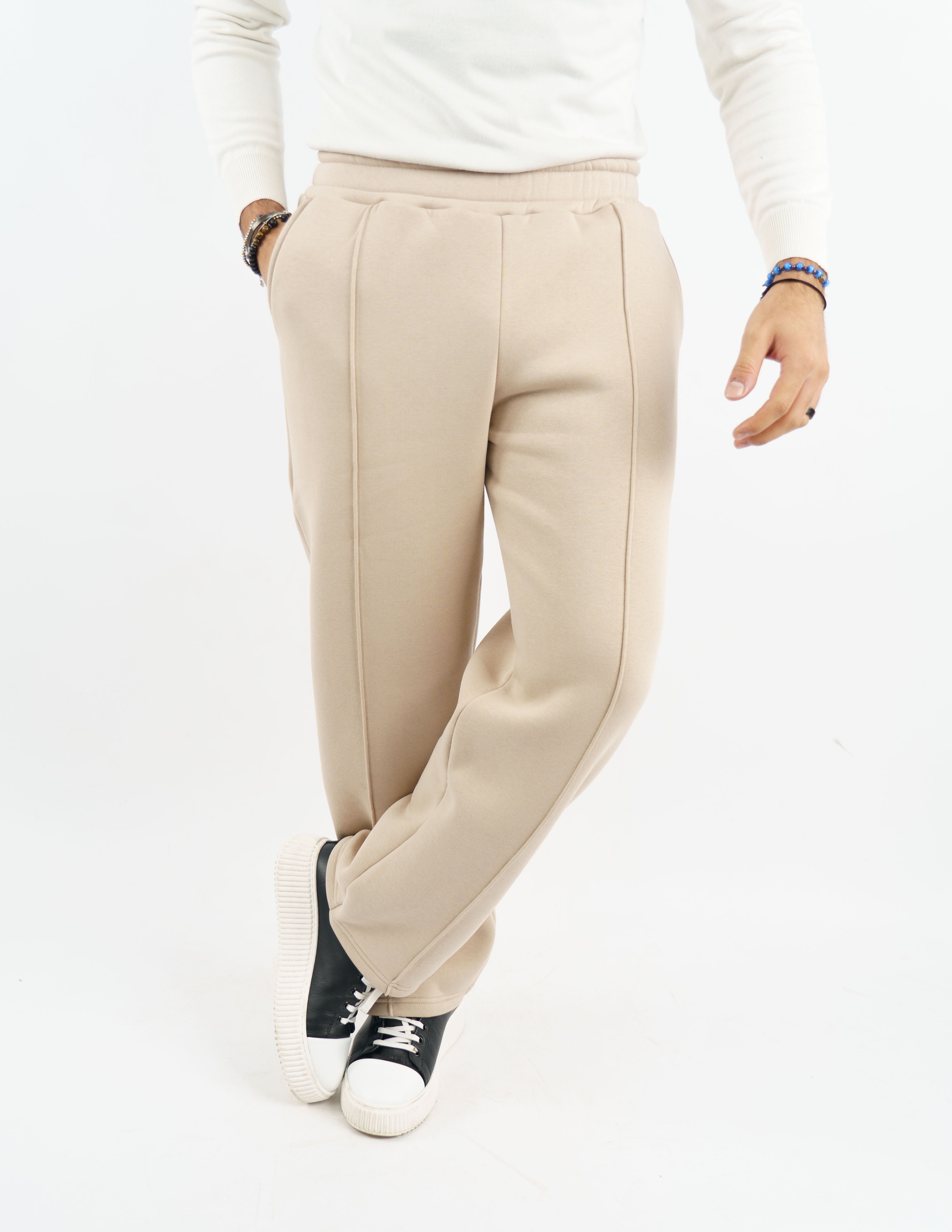 Pantalone in felpa wide leg