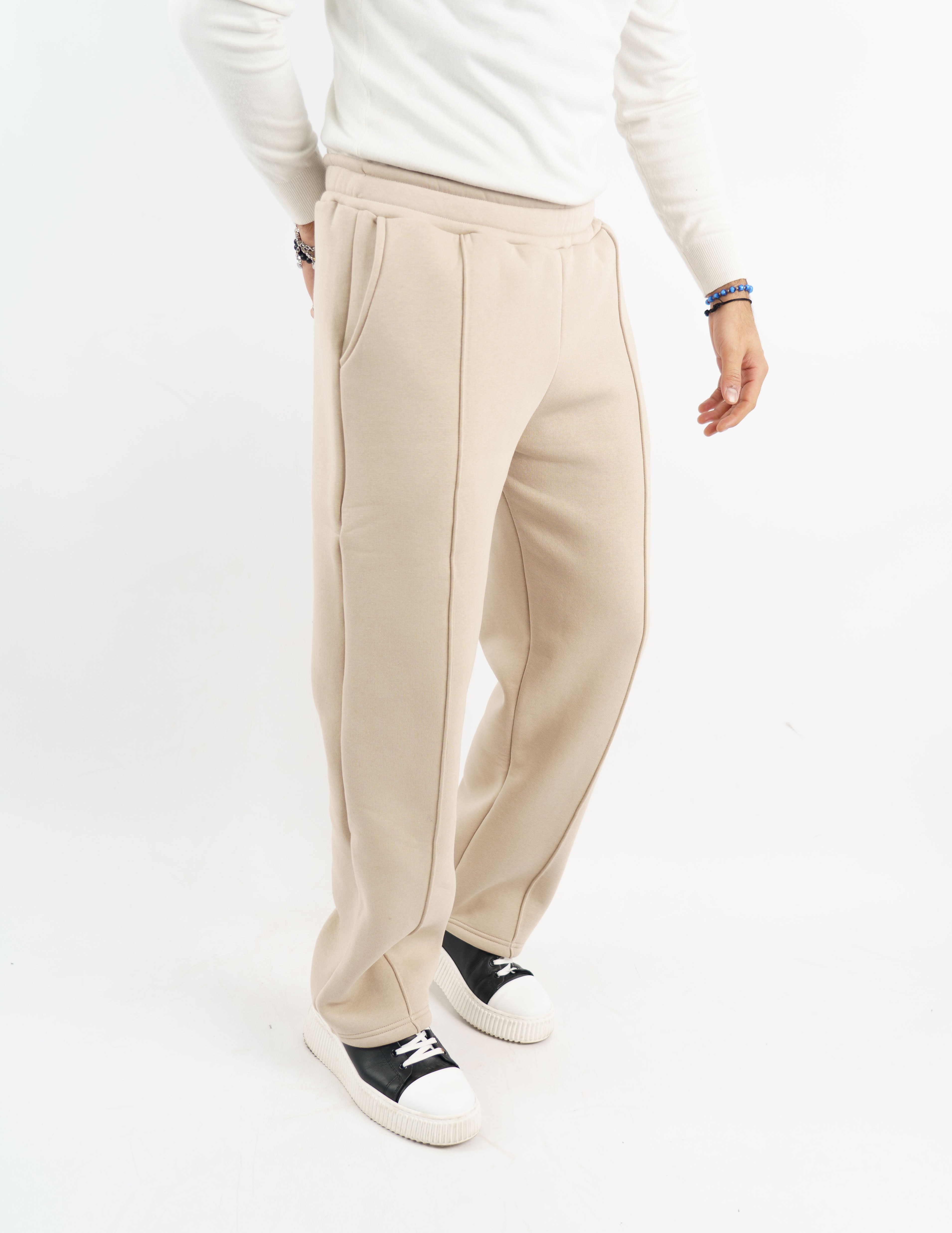 Pantalone in felpa wide leg