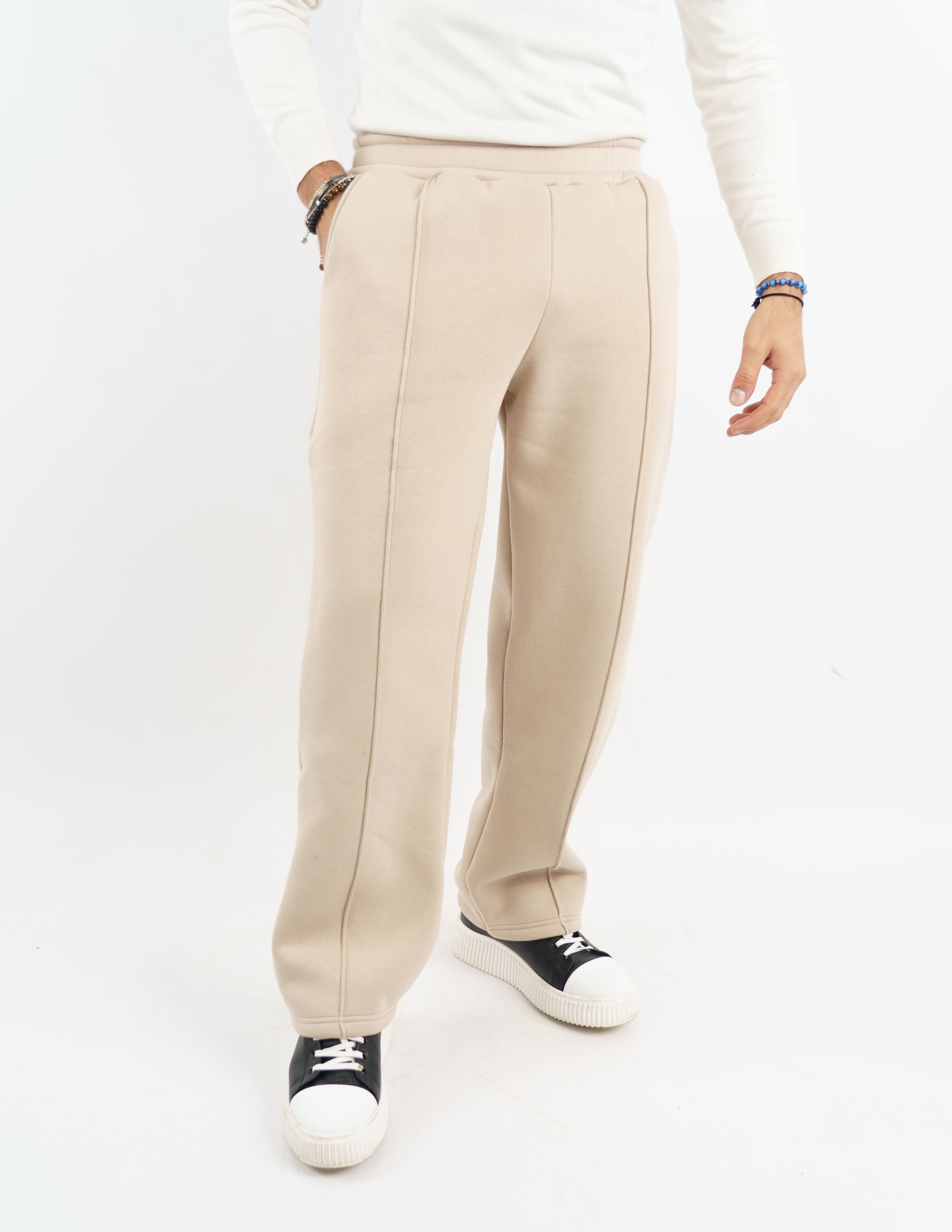 Pantalone in felpa wide leg