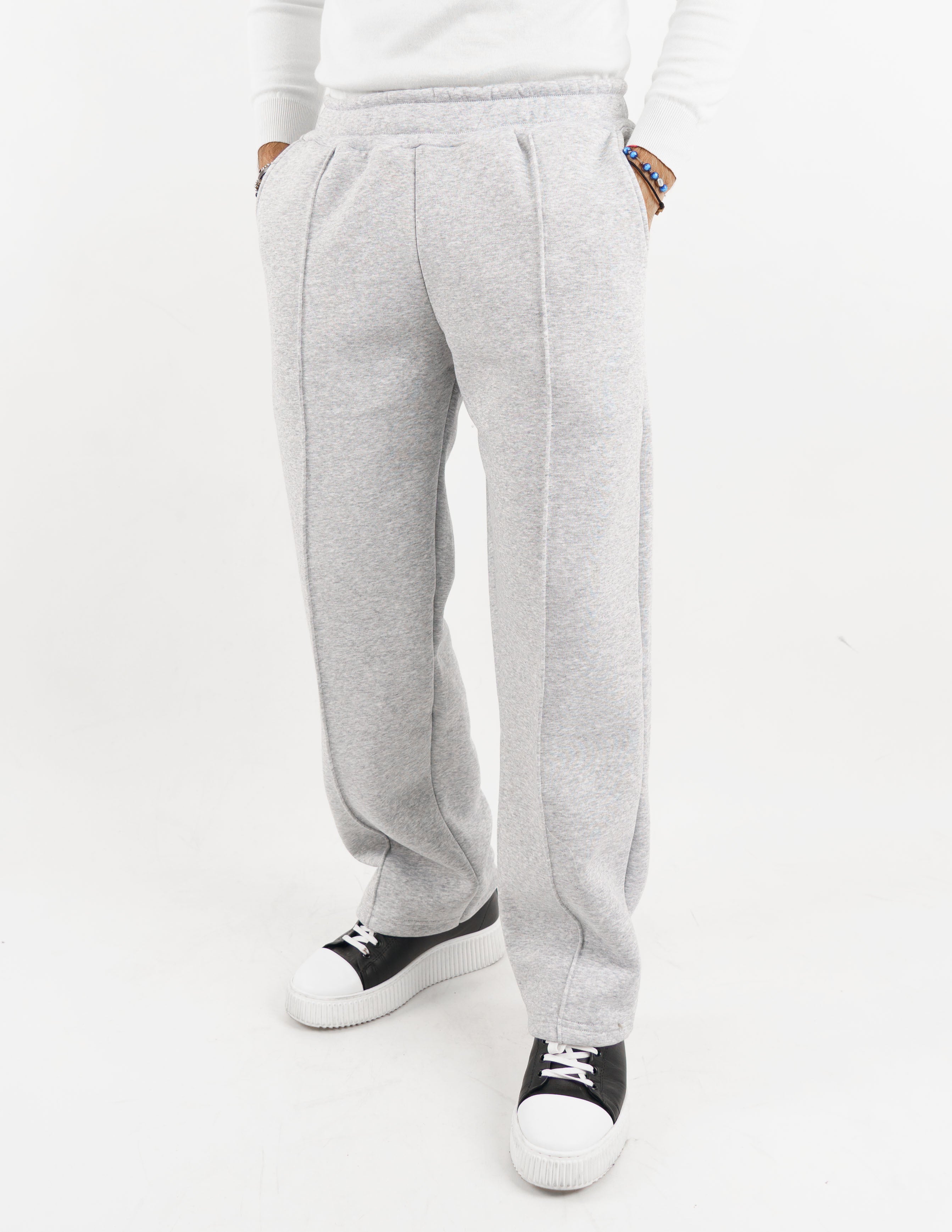 Pantalone in felpa wide leg