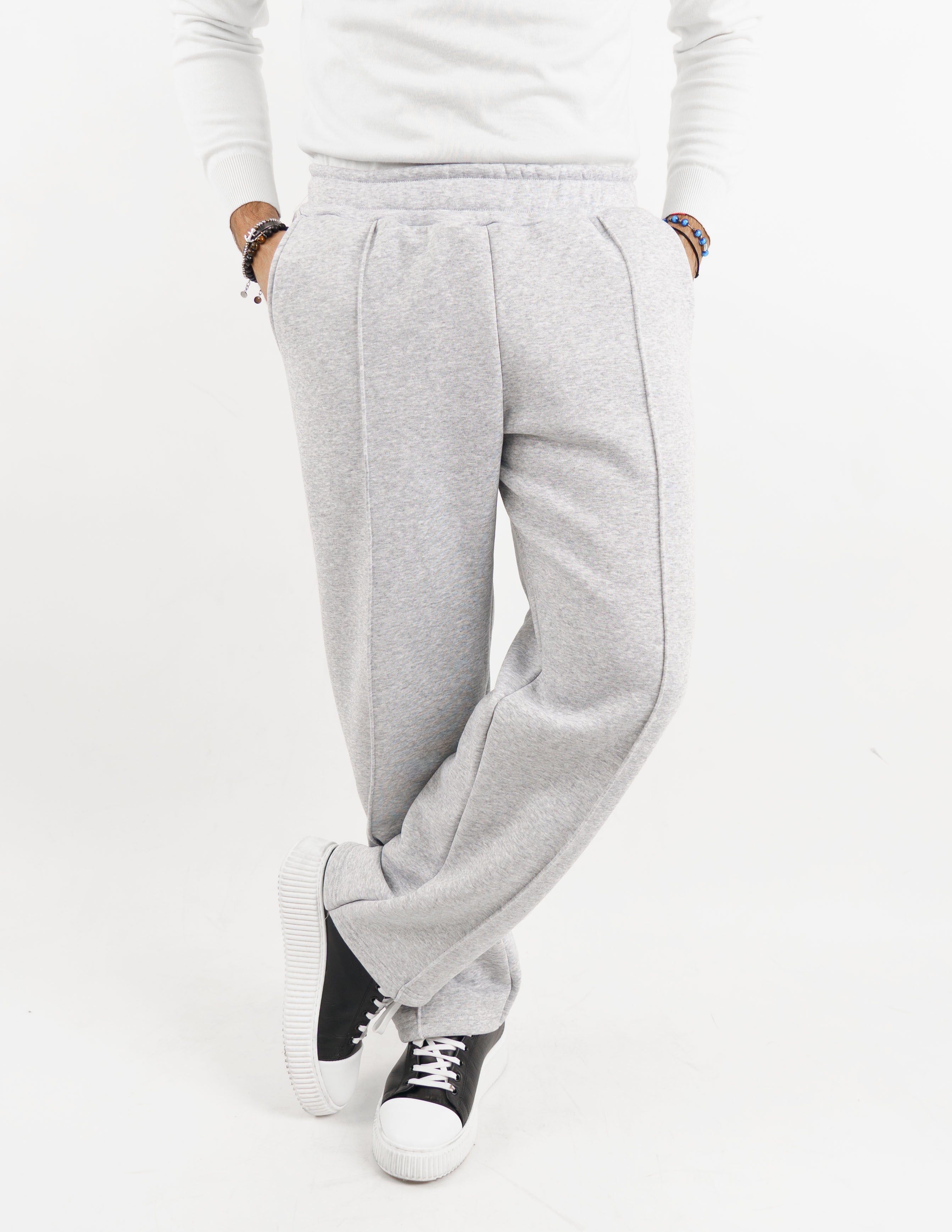 Pantalone in felpa wide leg