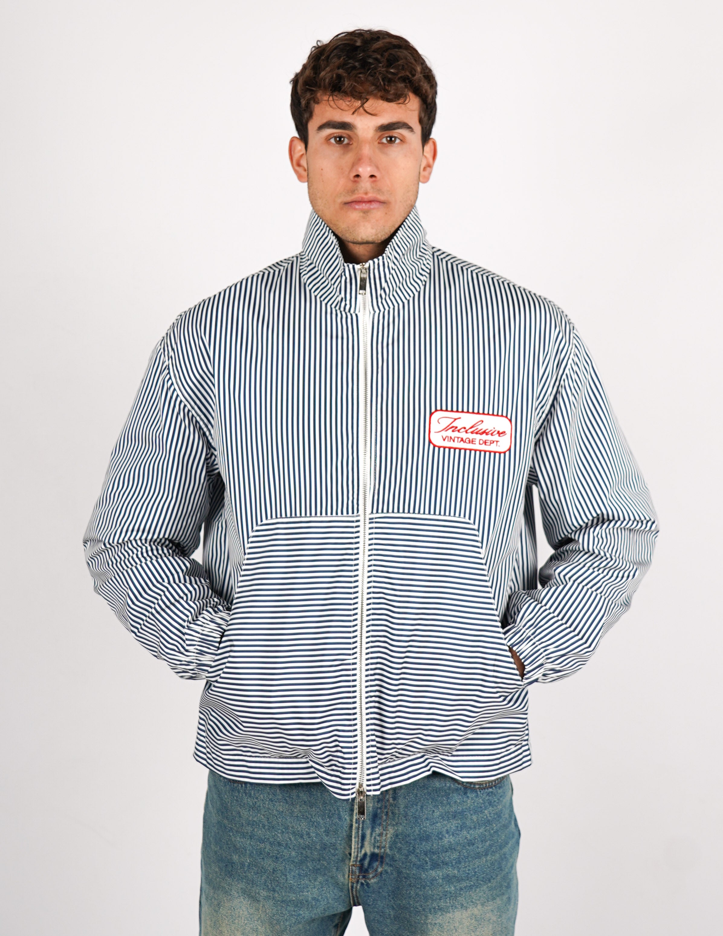 GIUBBINO IN TESSUTO LEGGERE RIGATO