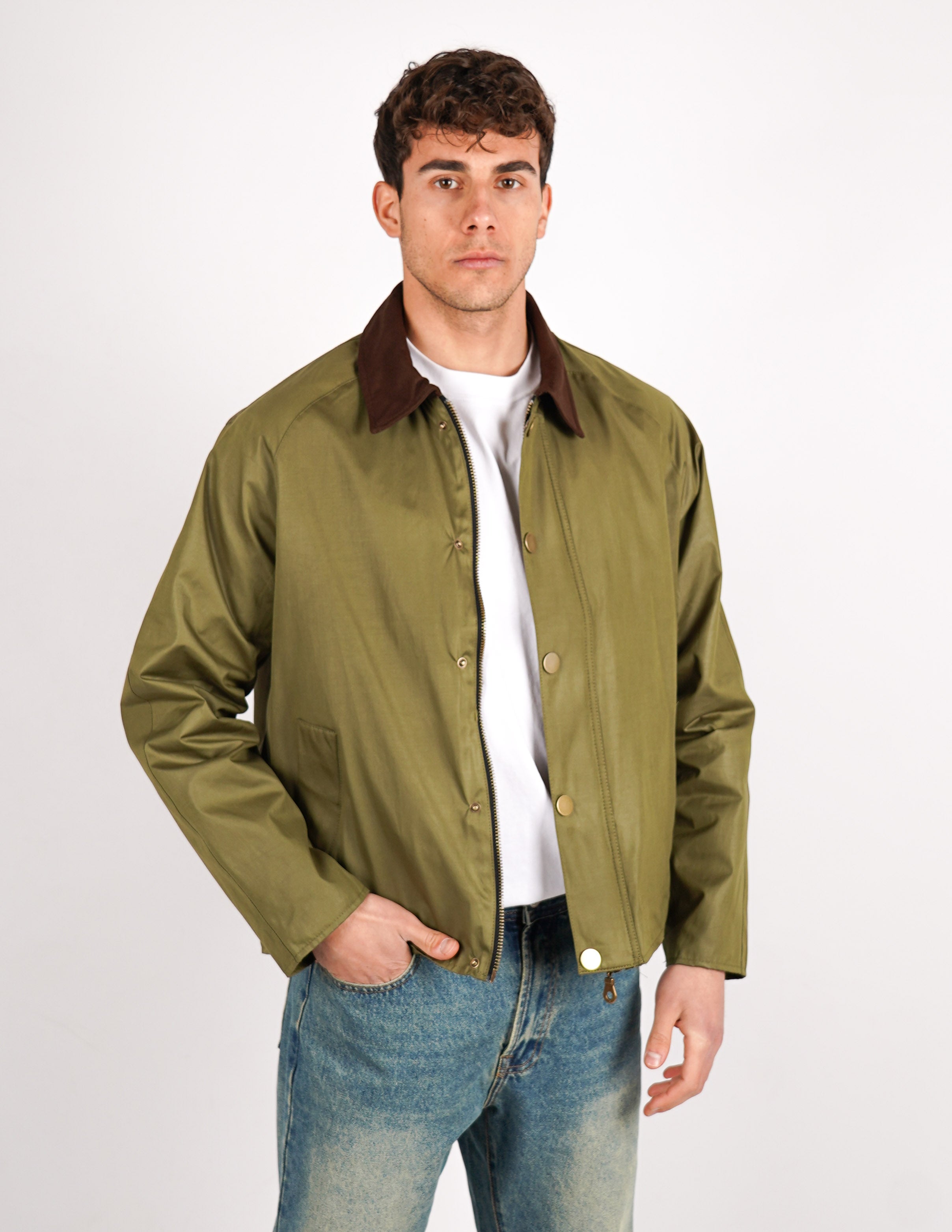 GIUBBINO CON COLLO A CONTRASTO