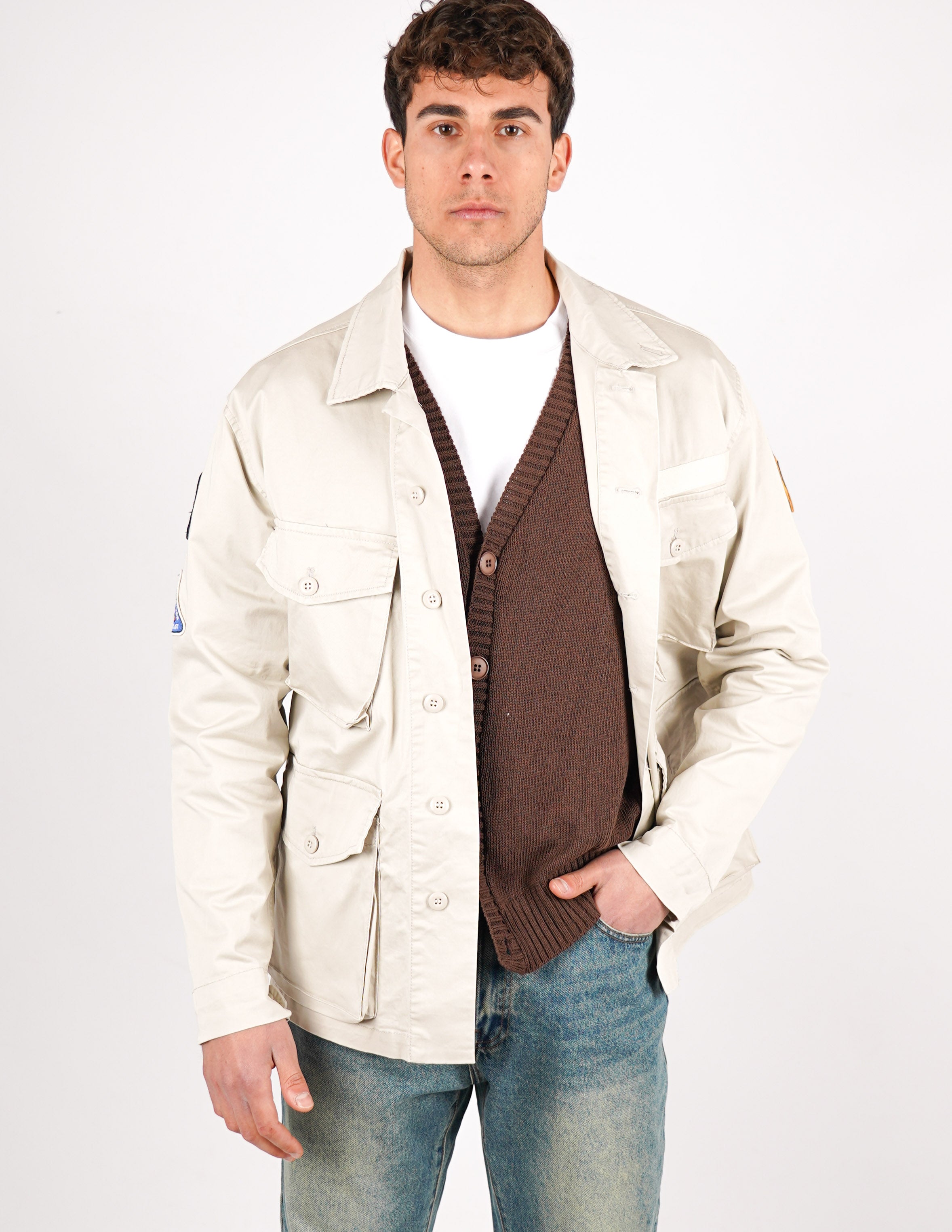 SAHARIANA STRUTTURATA CON PATCH